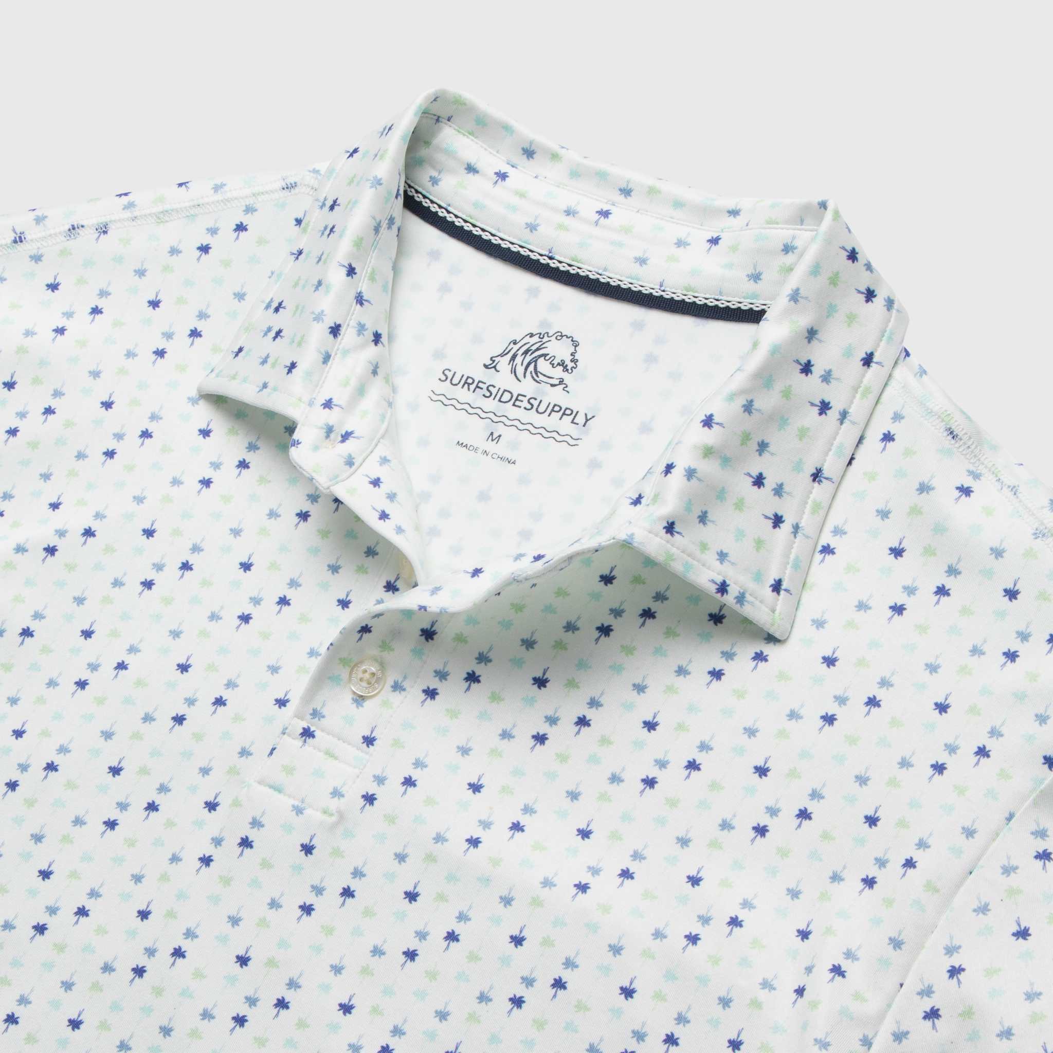SURFSIDESUPPLY GARY PERFORMANCE POLO - BLUE PALM