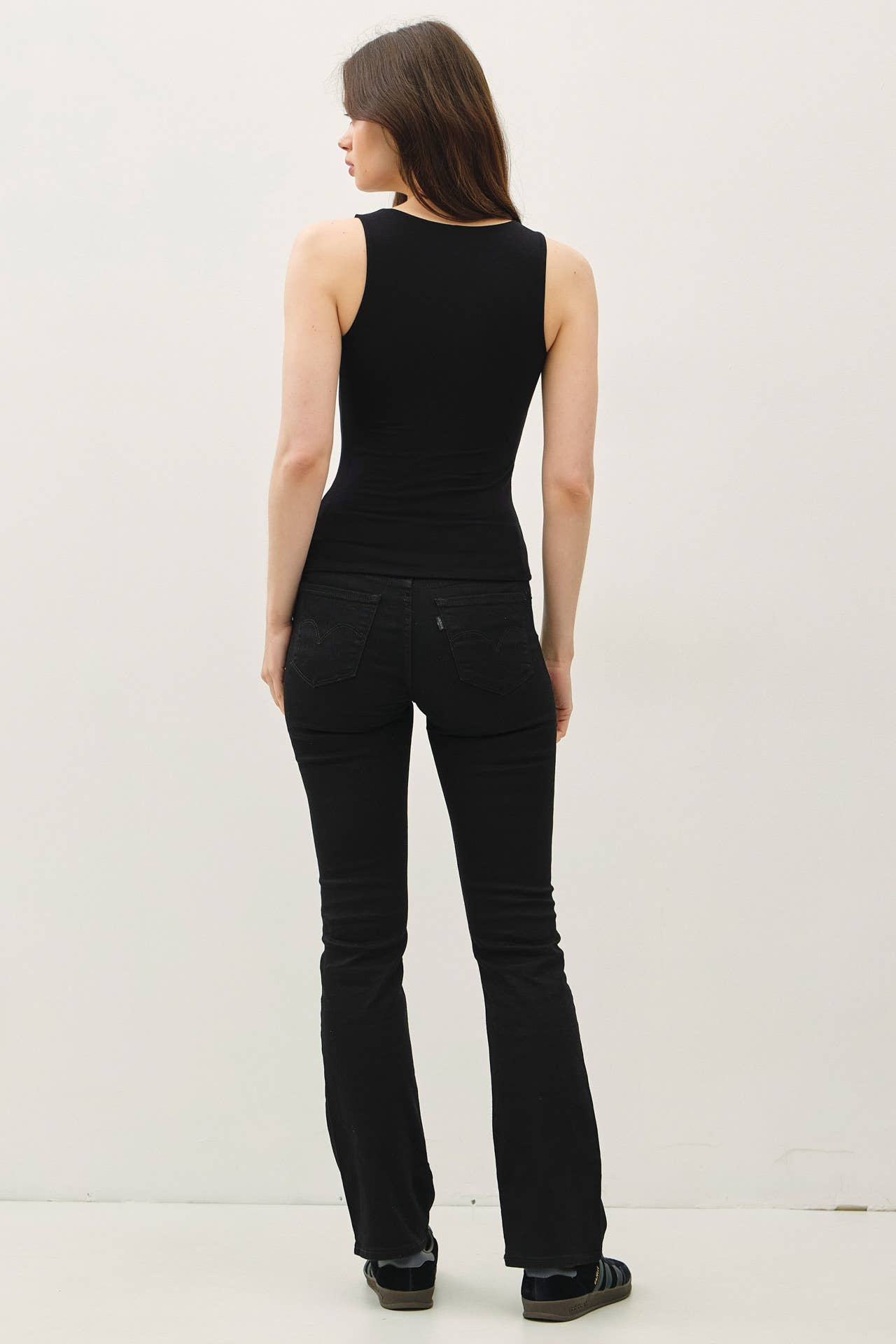 Be Cool BASIC THREADS DOUBLE LINED BASIC SQUARE NECK TANK