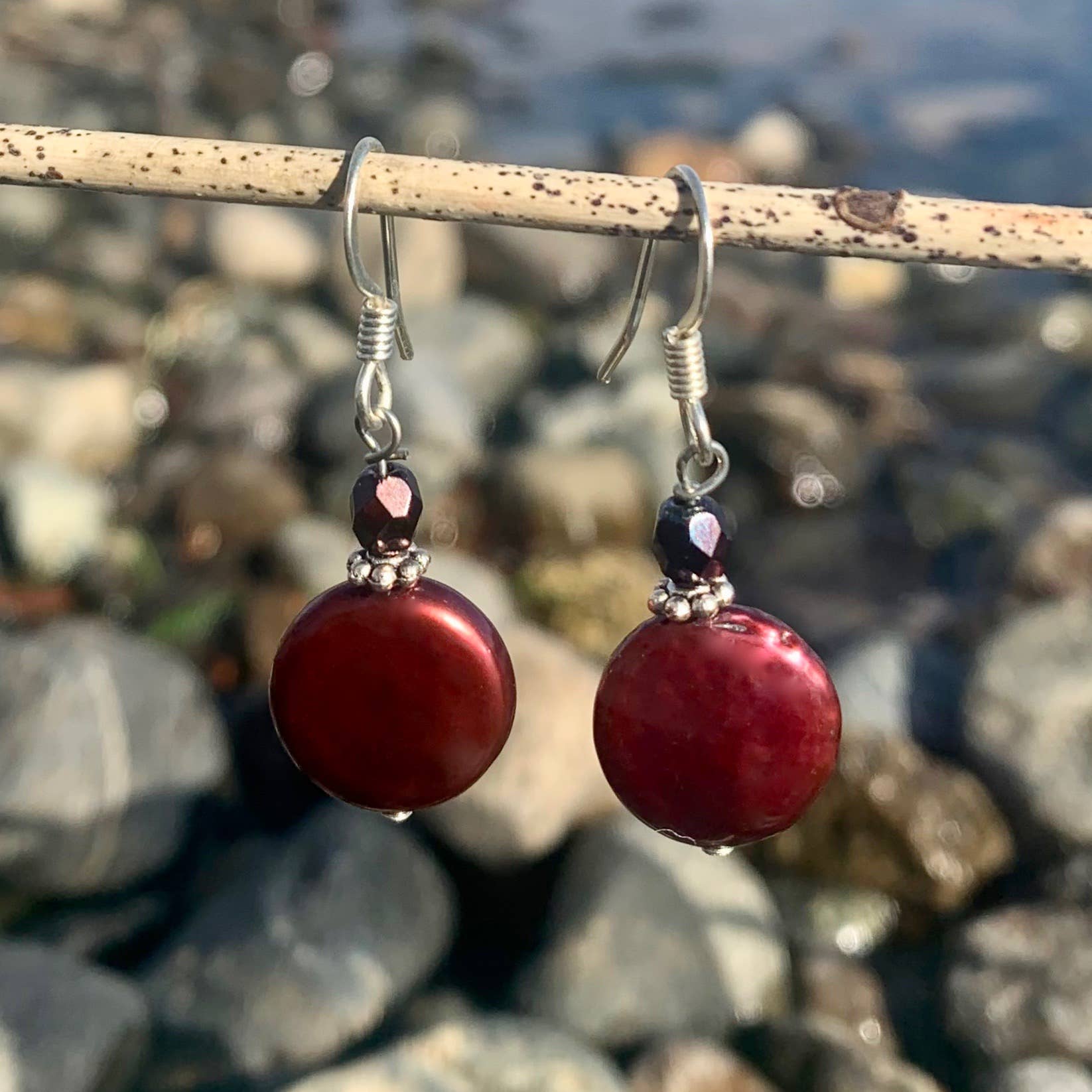 Jo Bird Jewelry Pearl Center Yourself Earrings