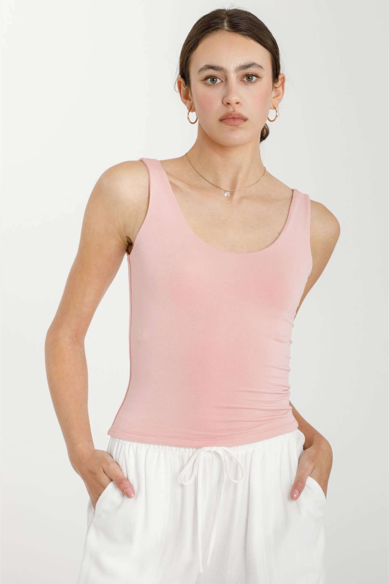 Be Cool BASIC THREADS SCOOP NECK TANK