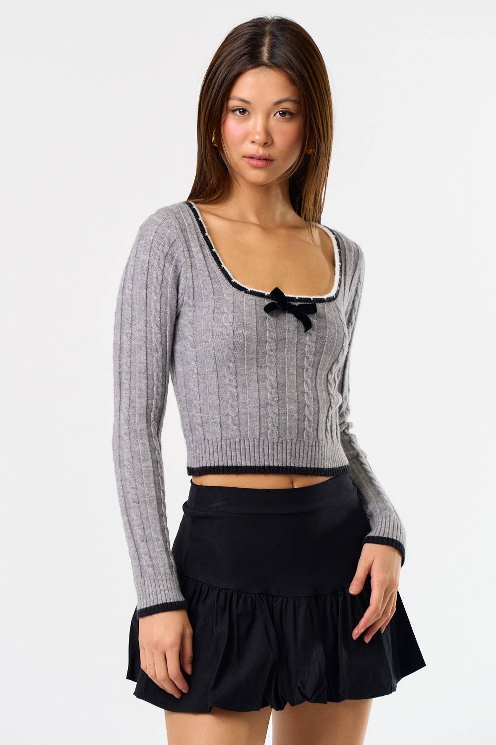 Blue Blush School Girl Sweater Top