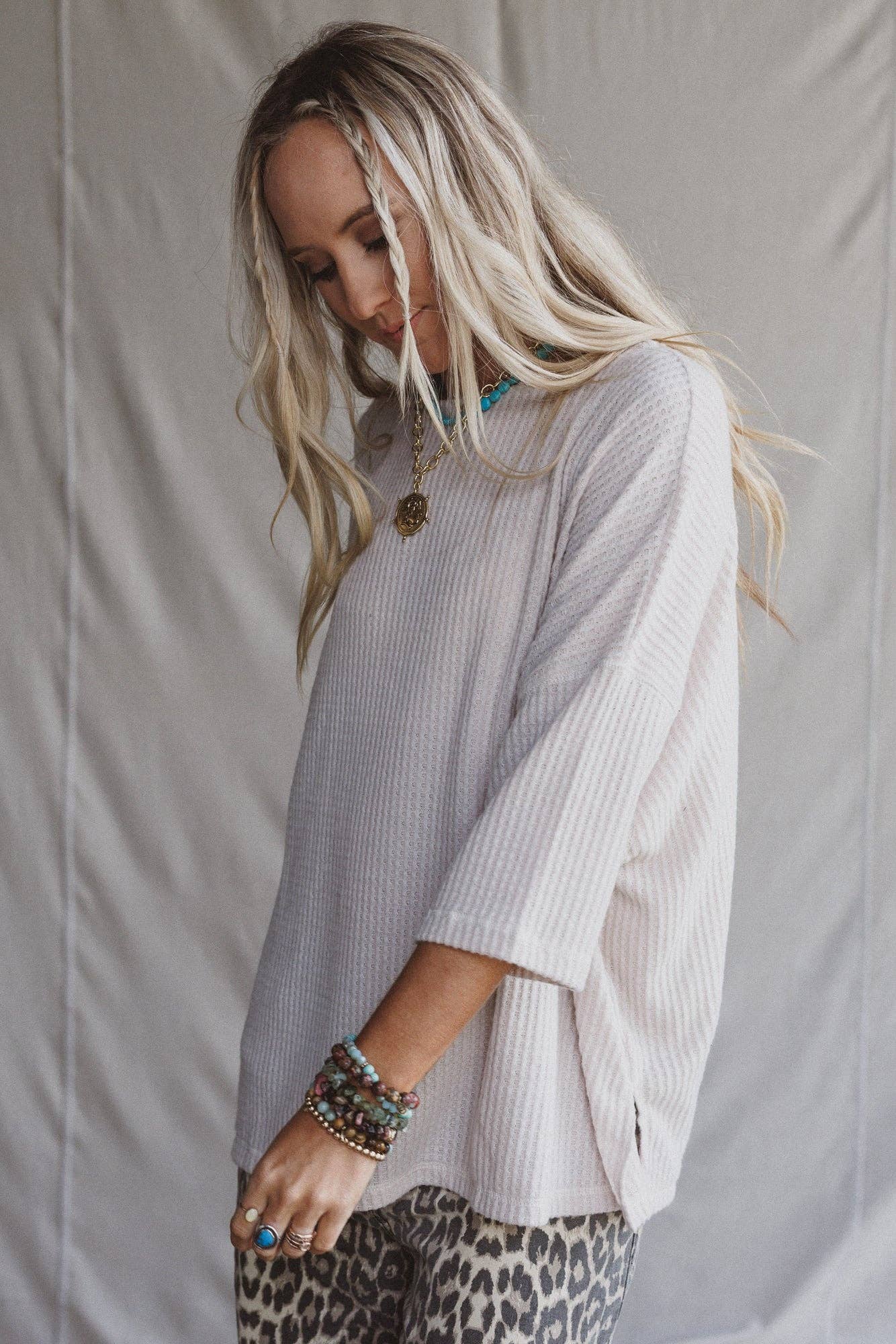 Three Bird Nest Airis Long Sleeve Top - Oatmeal