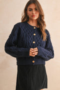 MIOU MUSE SNOW DAY CARDIGAN NAVY