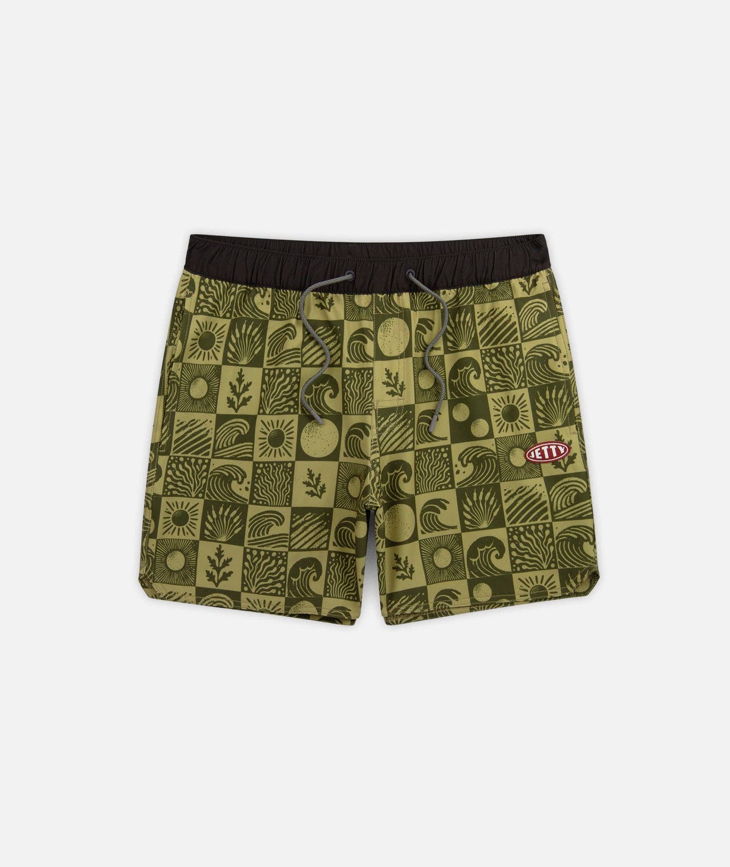 Jetty Bayside Volley Short - Olive Olive