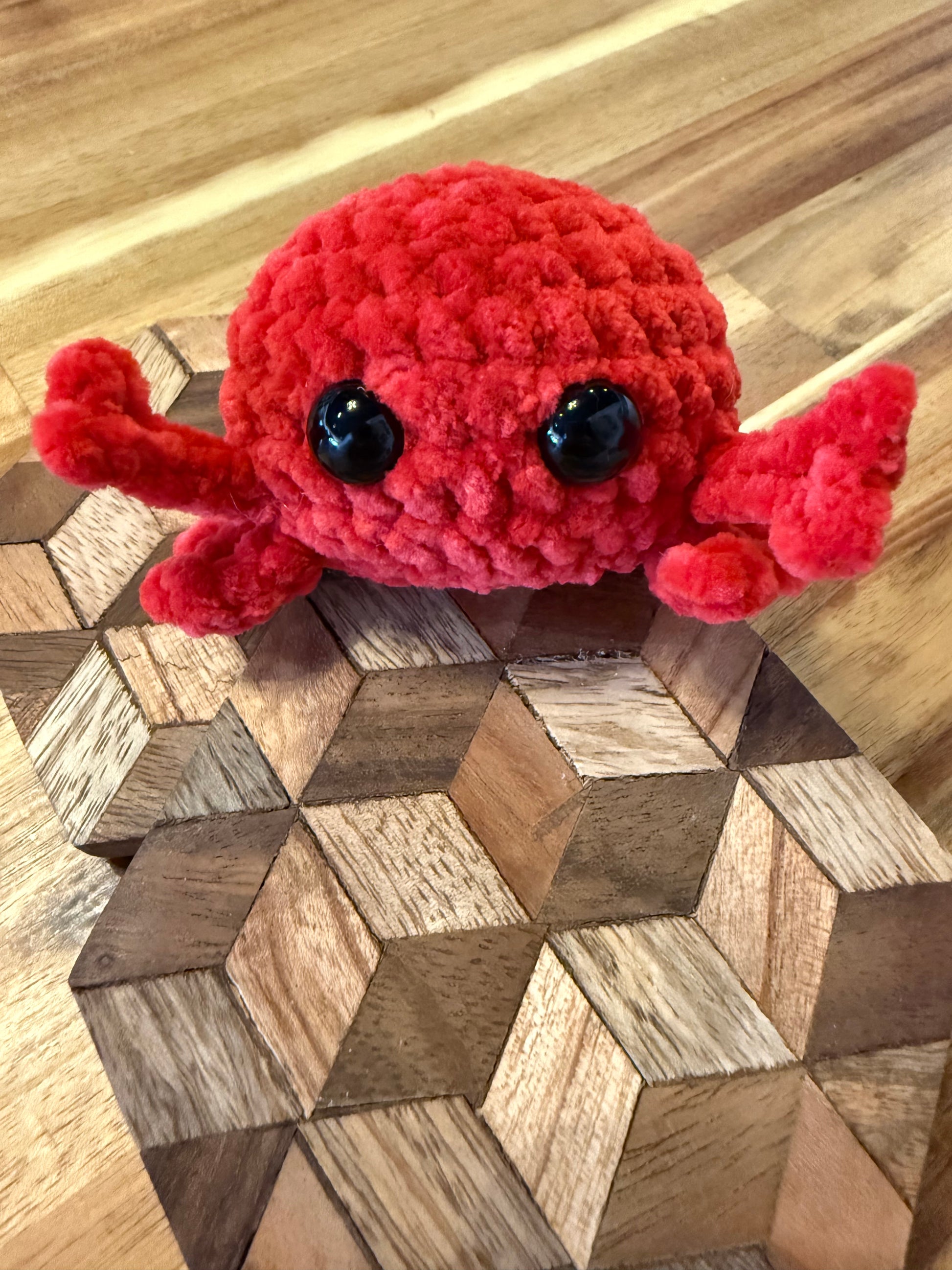 The Yarn Barn NC Crab Plushie (small) Red