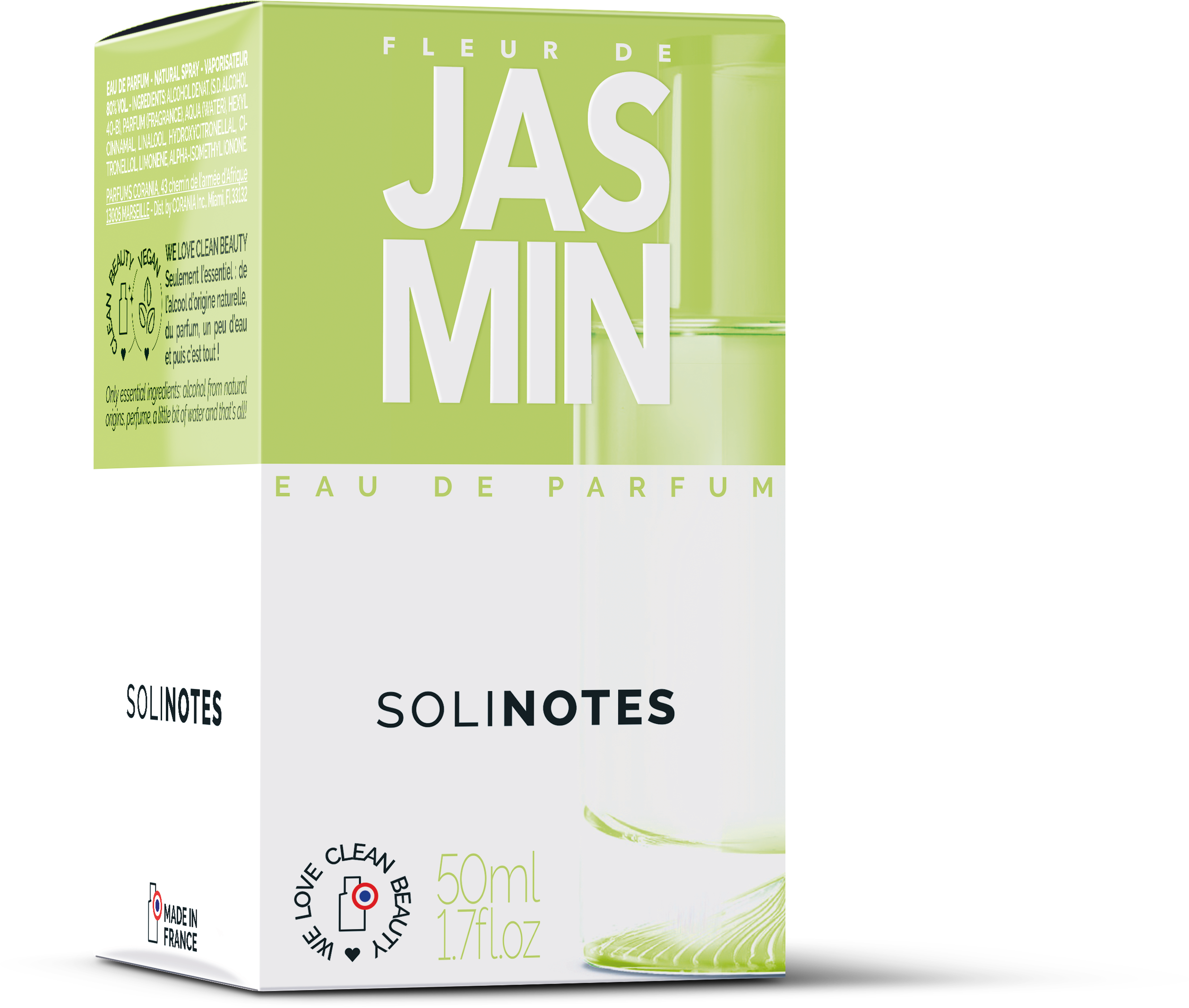 Solinotes (US Stores) - Distributed by Scents of Europe Jasmine Perfume 1.7 oz - CLEAN BEAUTY