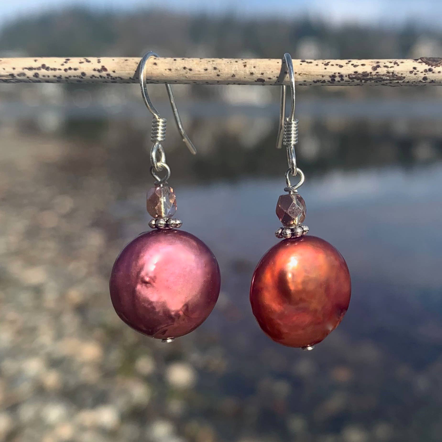 Jo Bird Jewelry Pearl Center Yourself Earrings