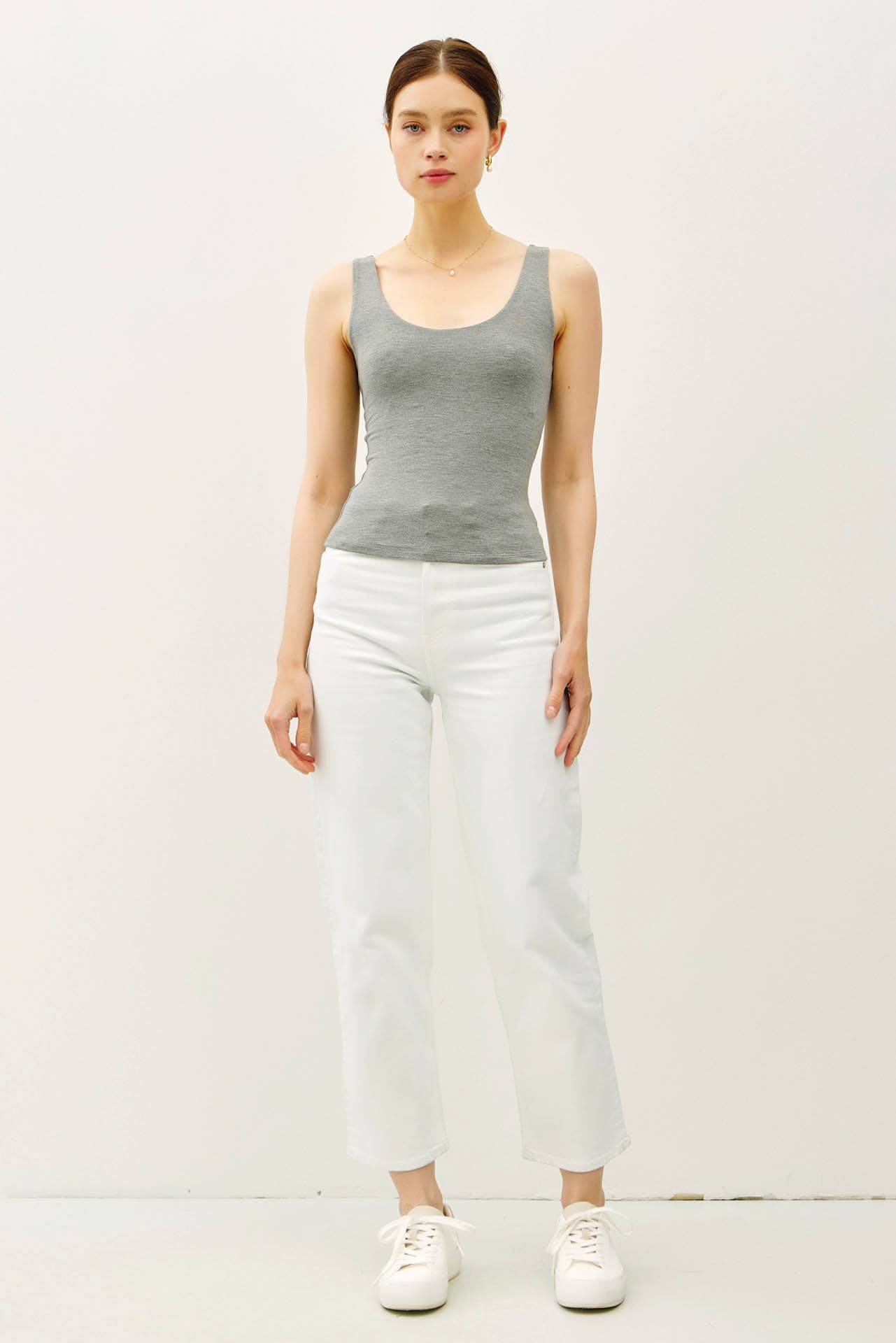 Be Cool BASIC THREADS SCOOP NECK TANK