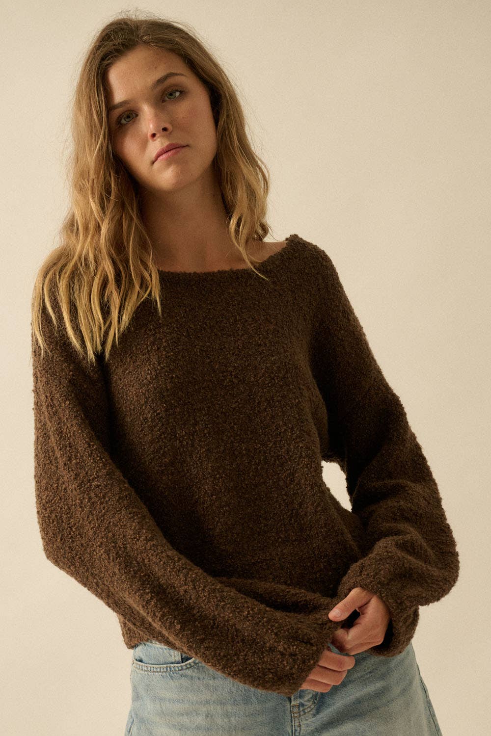 Promesa USA Stella Bubble-Sleeve Sweater
