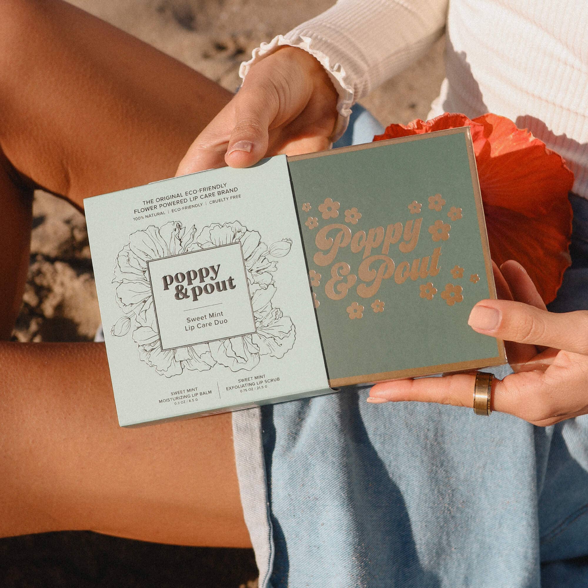 Poppy & Pout Lip Care Duo, Sweet Mint
