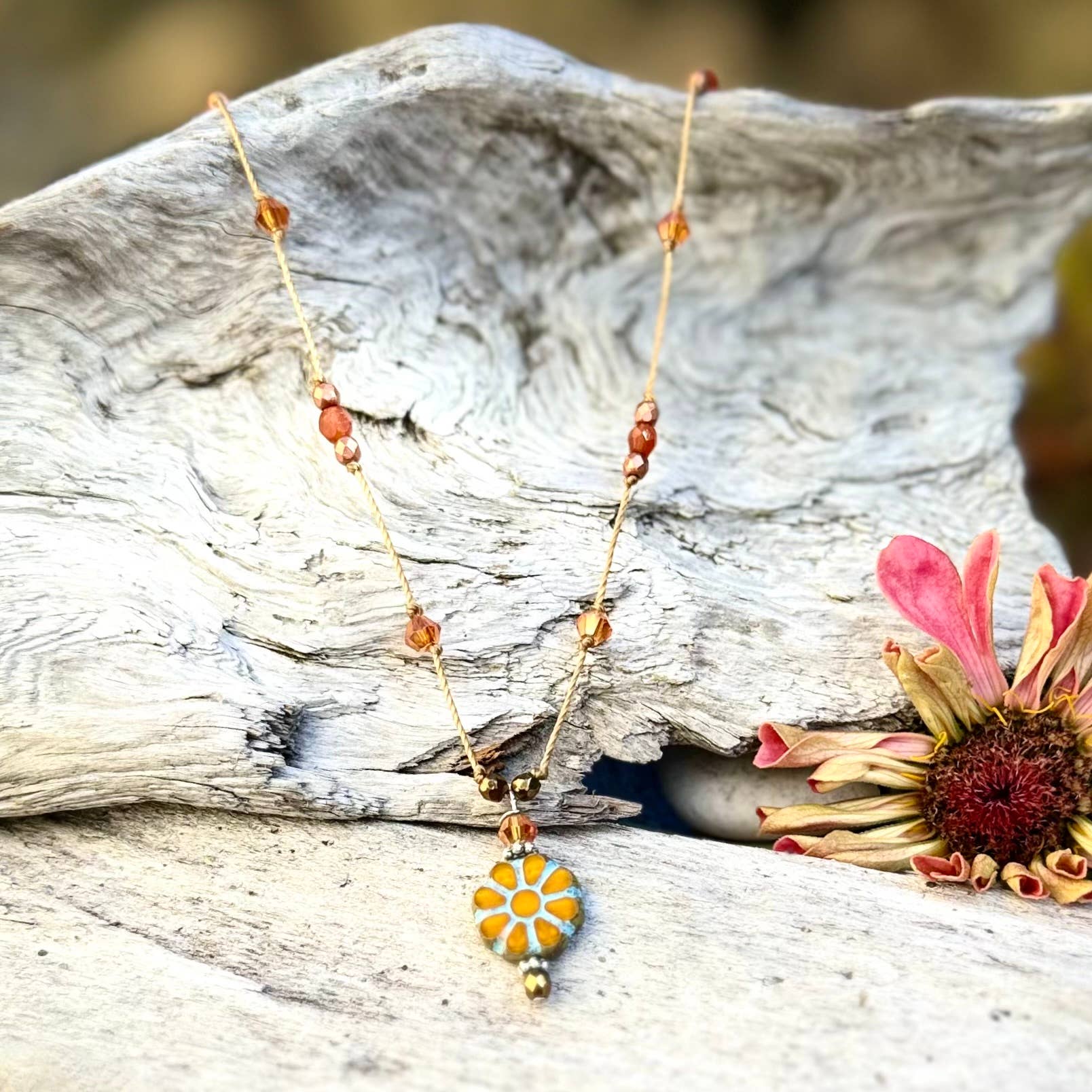 Jo Bird Jewelry Flower Pendant Necklace - NEW Spring Colors