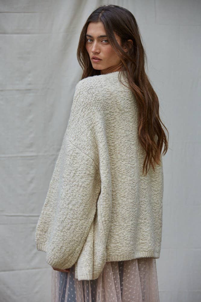 By Together Marshmallow Fluff Cardigan