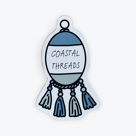 COASTAL THREADS BOUY STICKER
