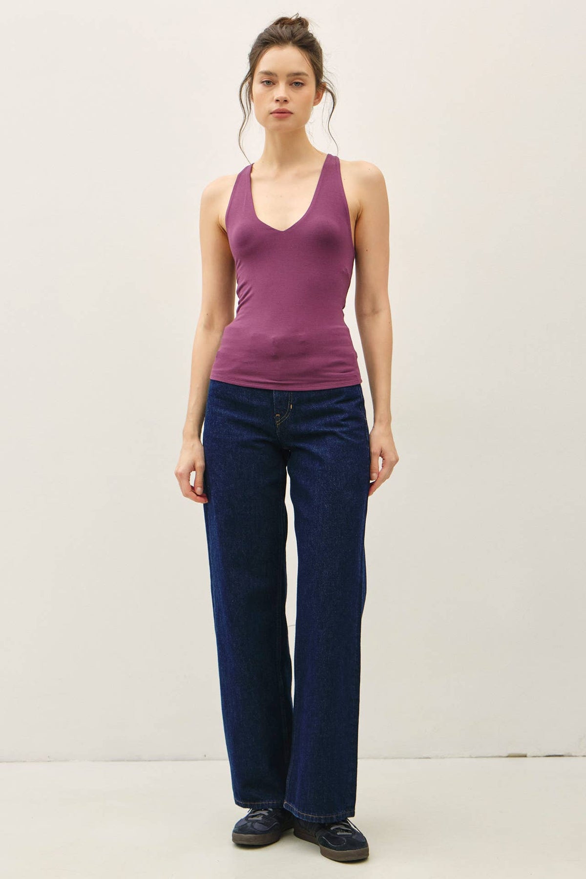 Be Cool BASIC THREADS V-NECK RACER BACK TANK