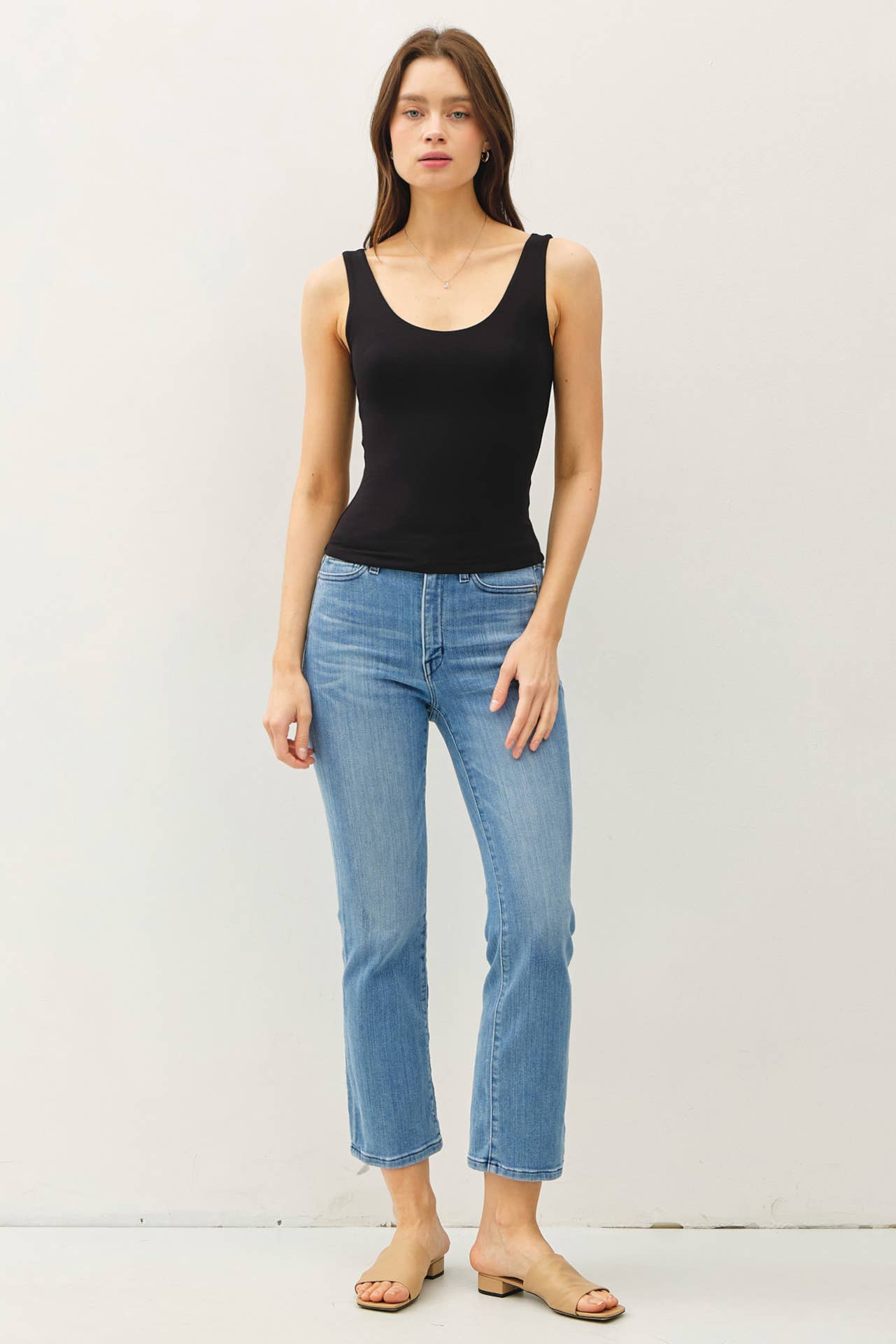 Be Cool BASIC THREADS SCOOP NECK TANK