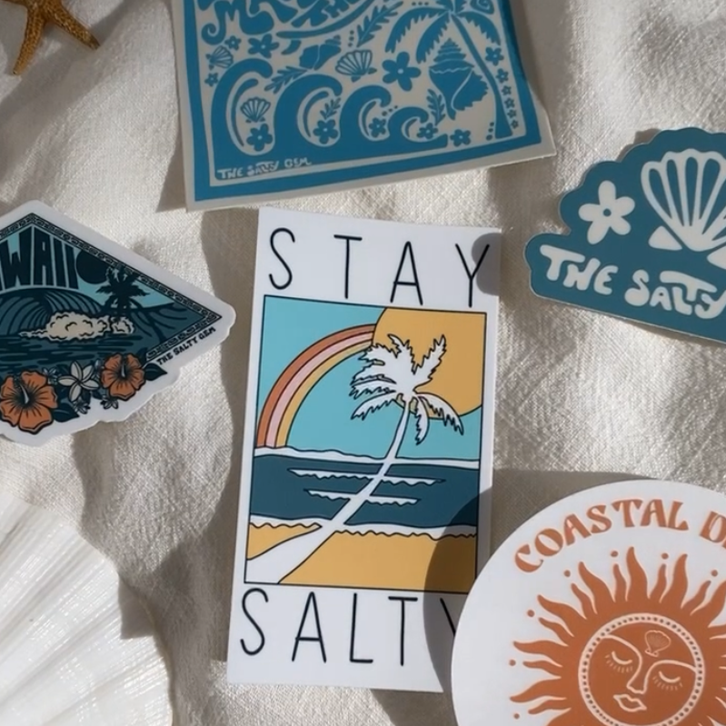 The Salty Gem Stay Salty Sticker