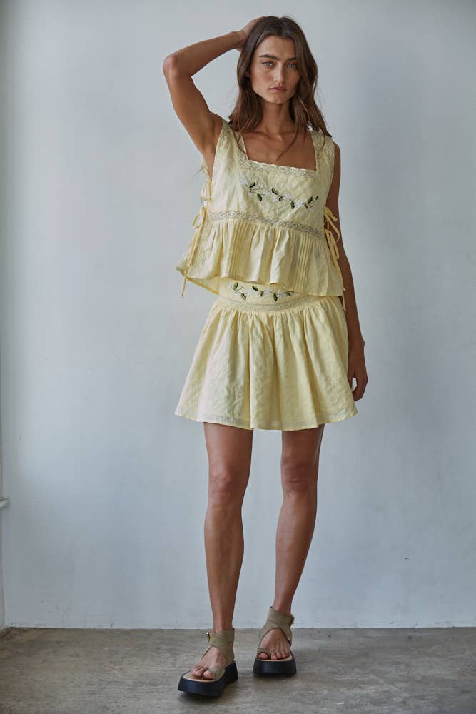 By Together Wildflower Square Neck Top