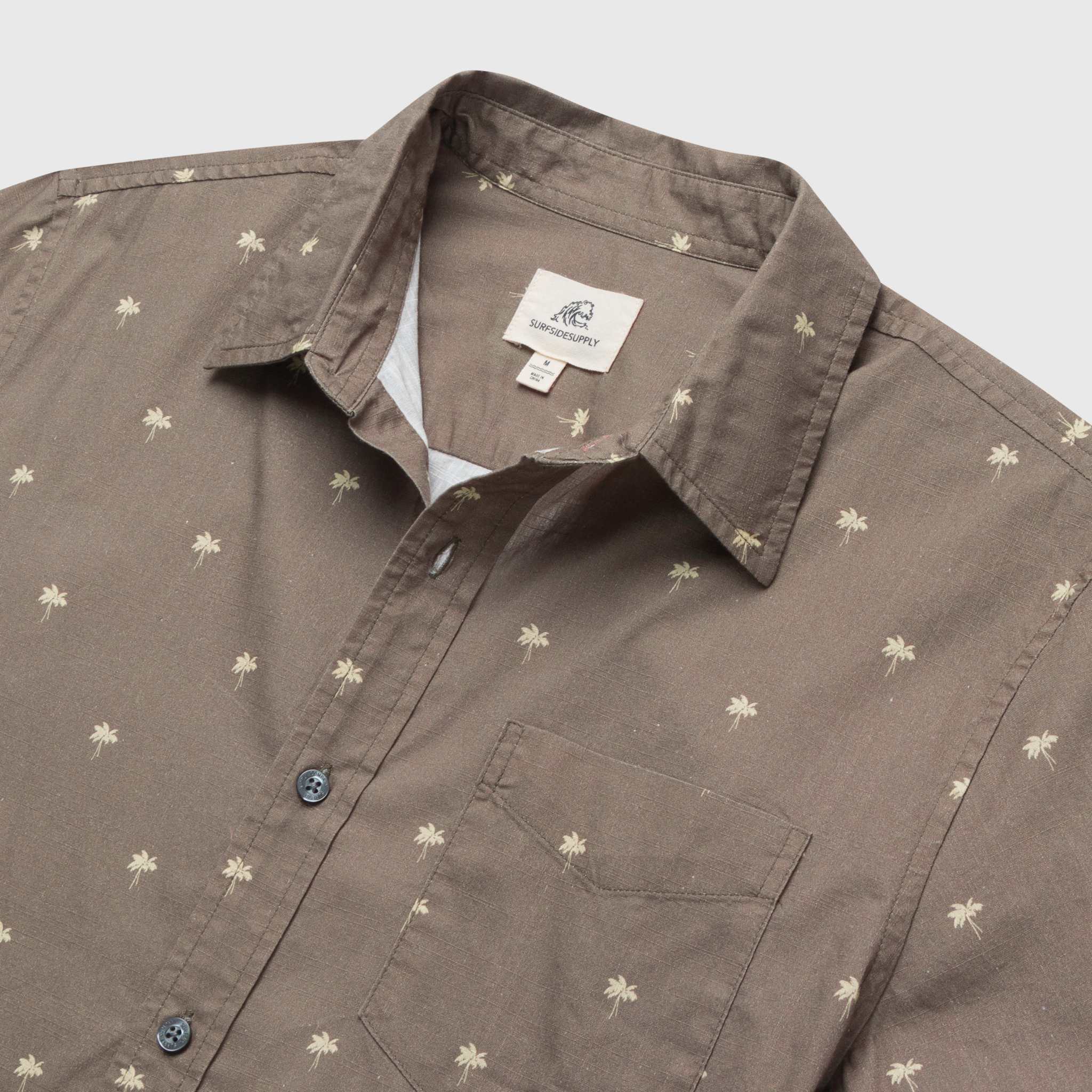 SURFSIDESUPPLY JOEY PALM PRINTED SHIRT