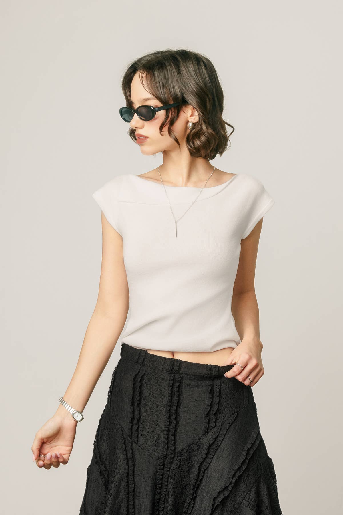 Dress Forum Luna Boat Neck Top
