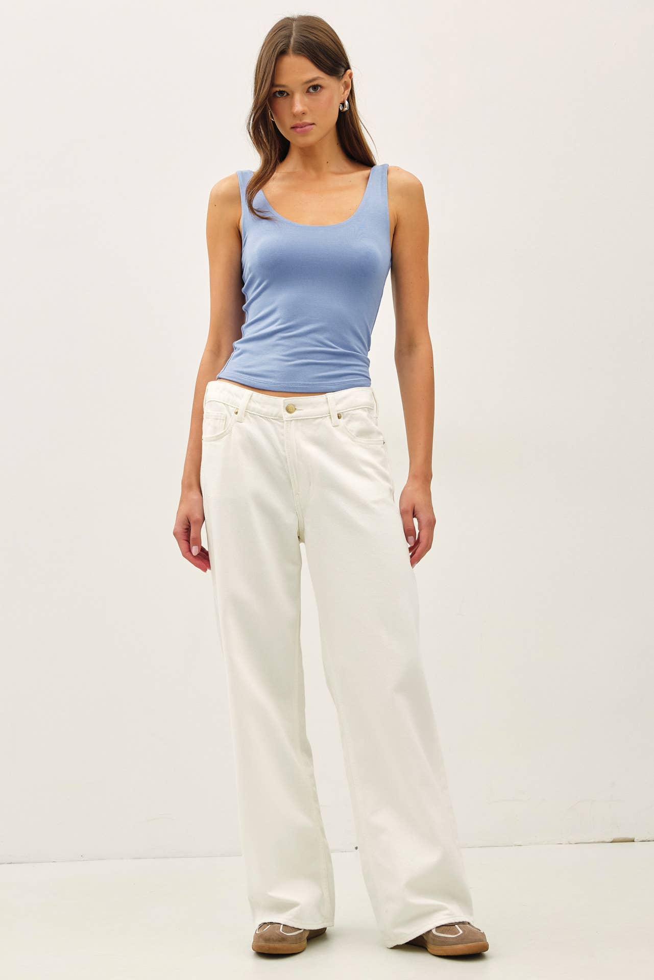 Be Cool BASIC THREADS SCOOP NECK TANK