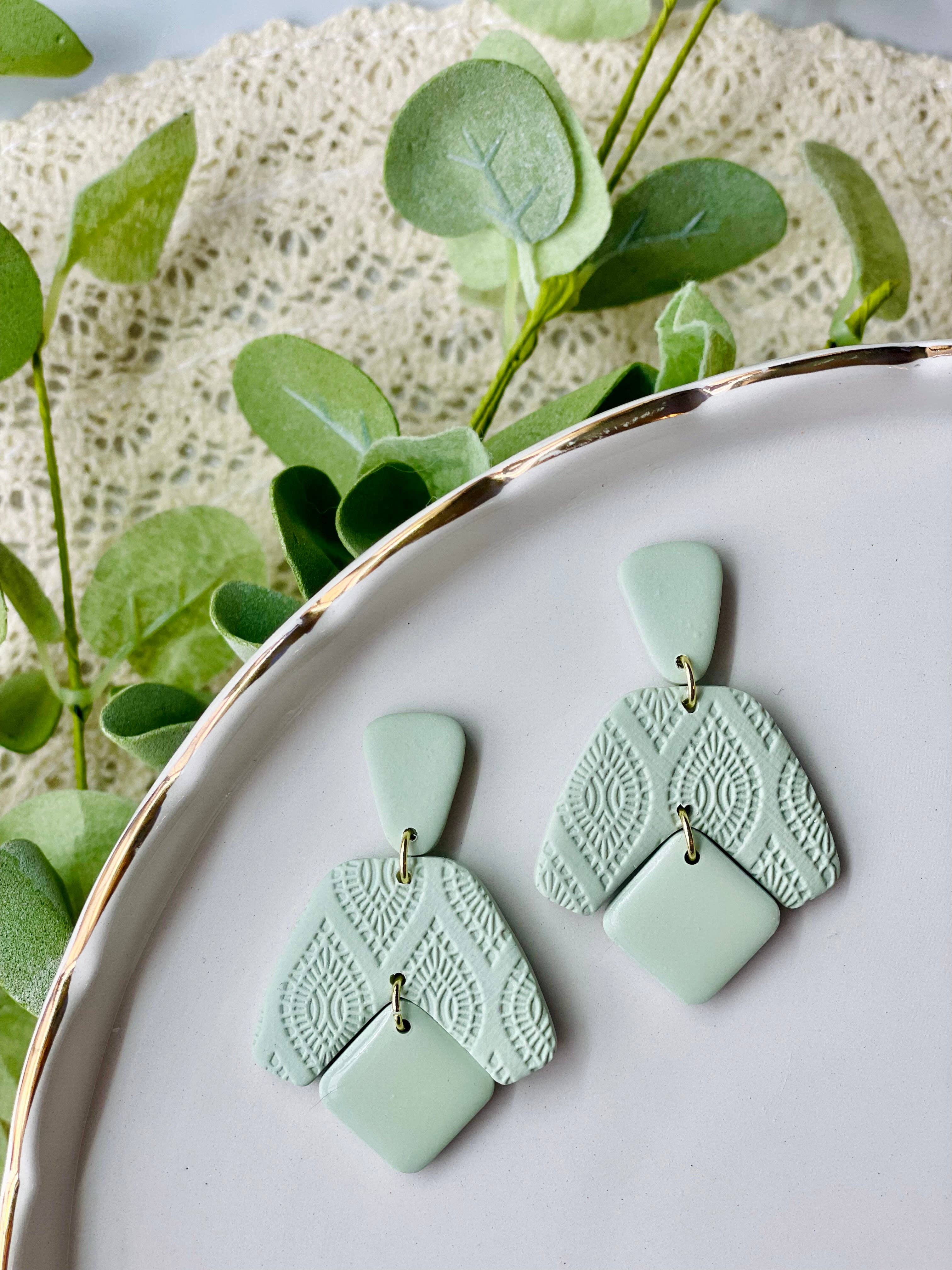 E & M Creative Design Co. BLOOMING BOOMERANG EARRINGS