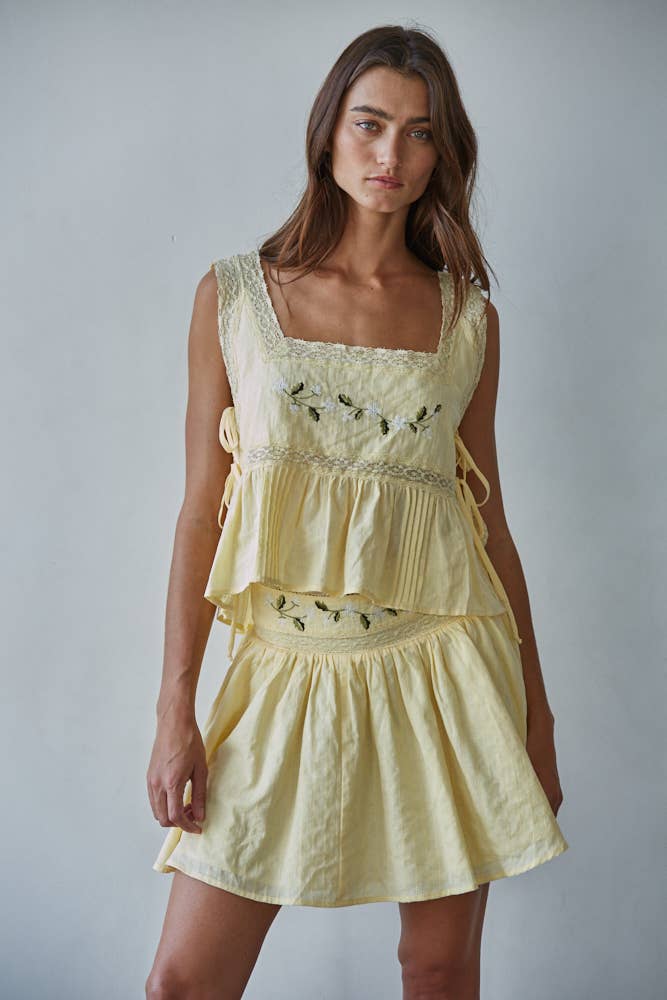 By Together Wildflower Square Neck Top