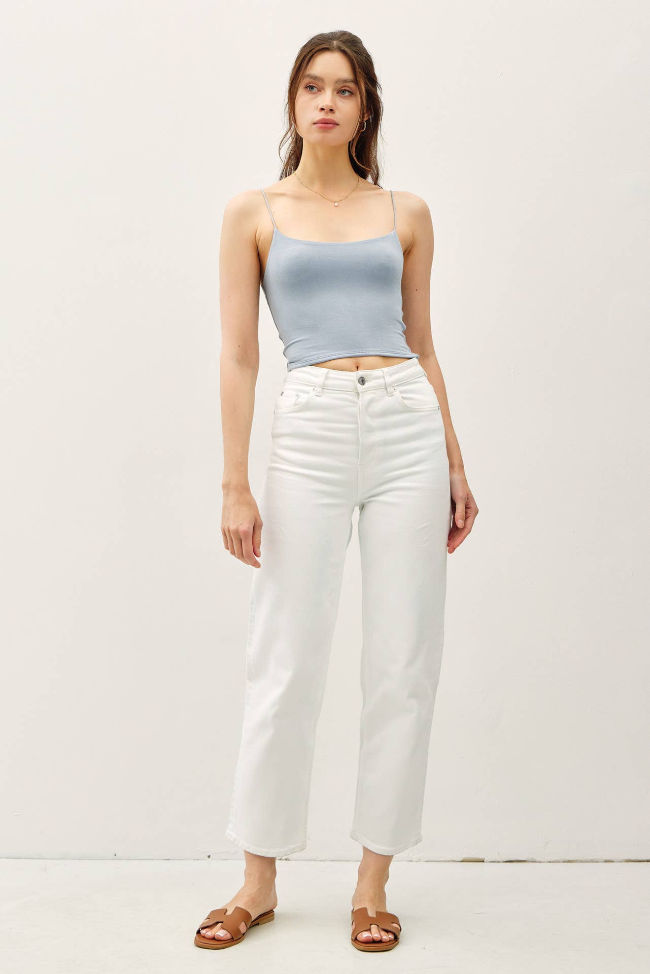 Be Cool BASIC THREADS CROPPED SPAGHETTI TANK