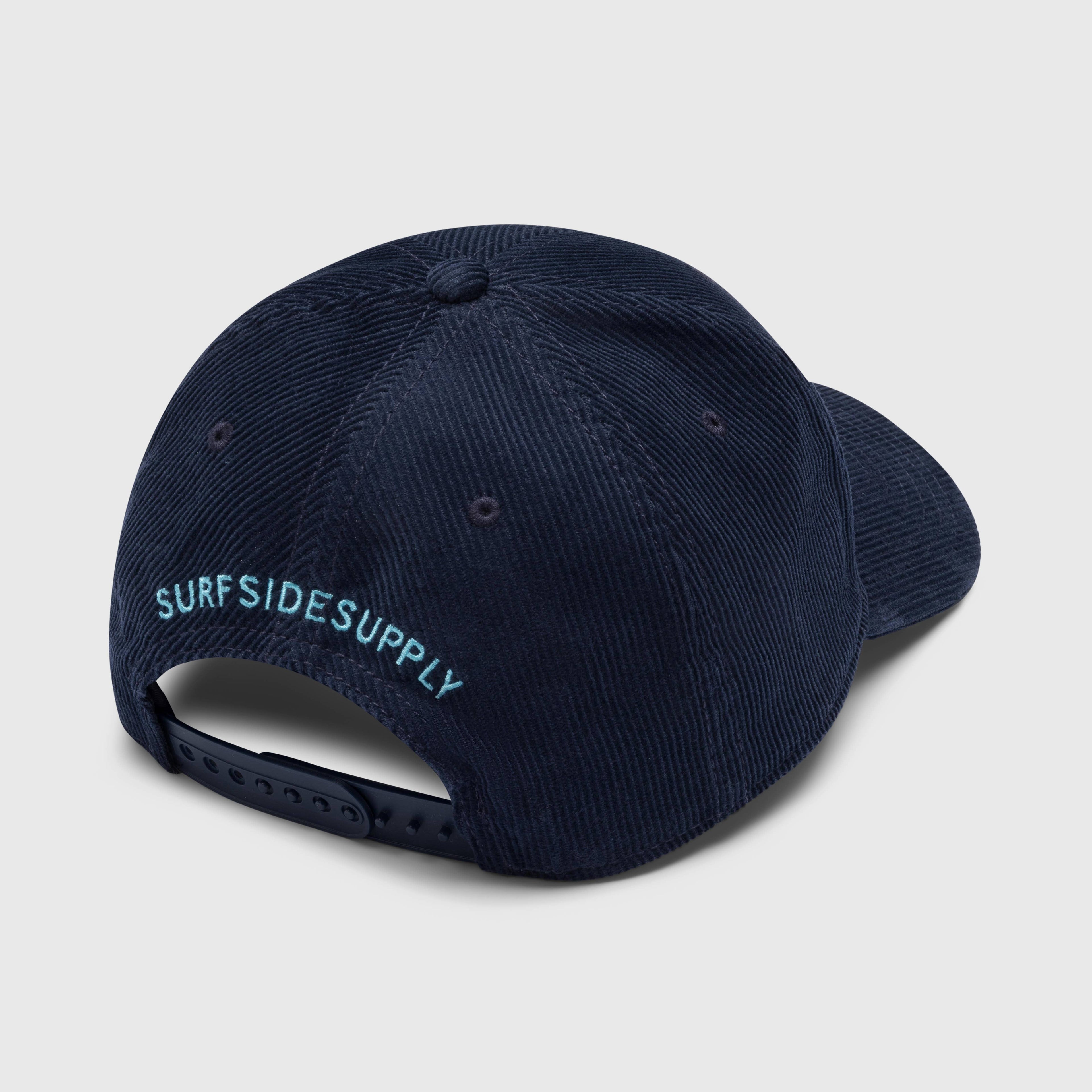 SURFSIDESUPPLY CORDUROY CLASSIC EMBROIDERED PATCH CAP