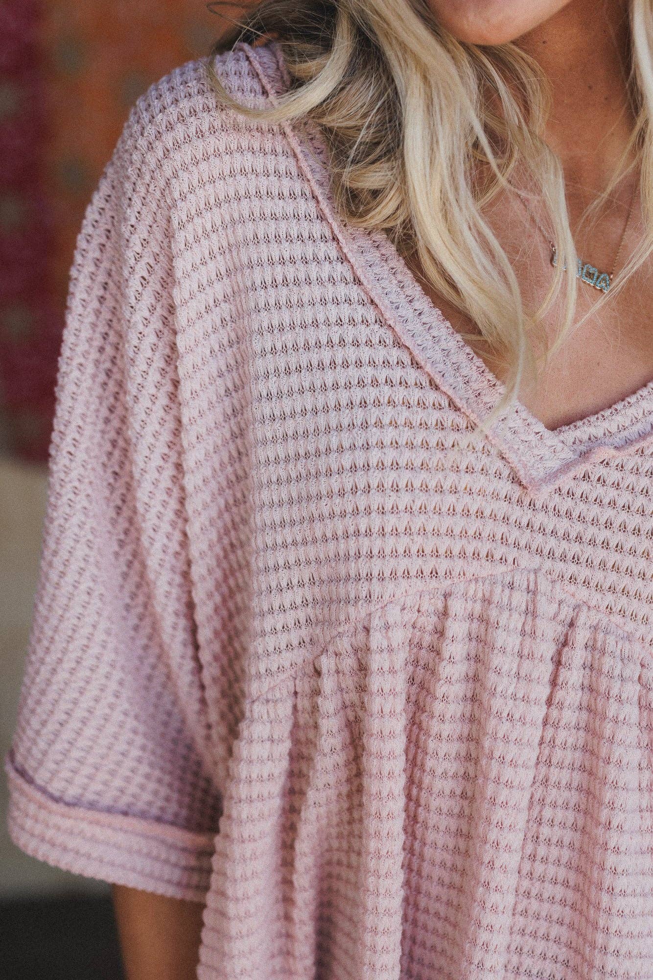 Three Bird Nest Lush Drift Top - Dusty Rose