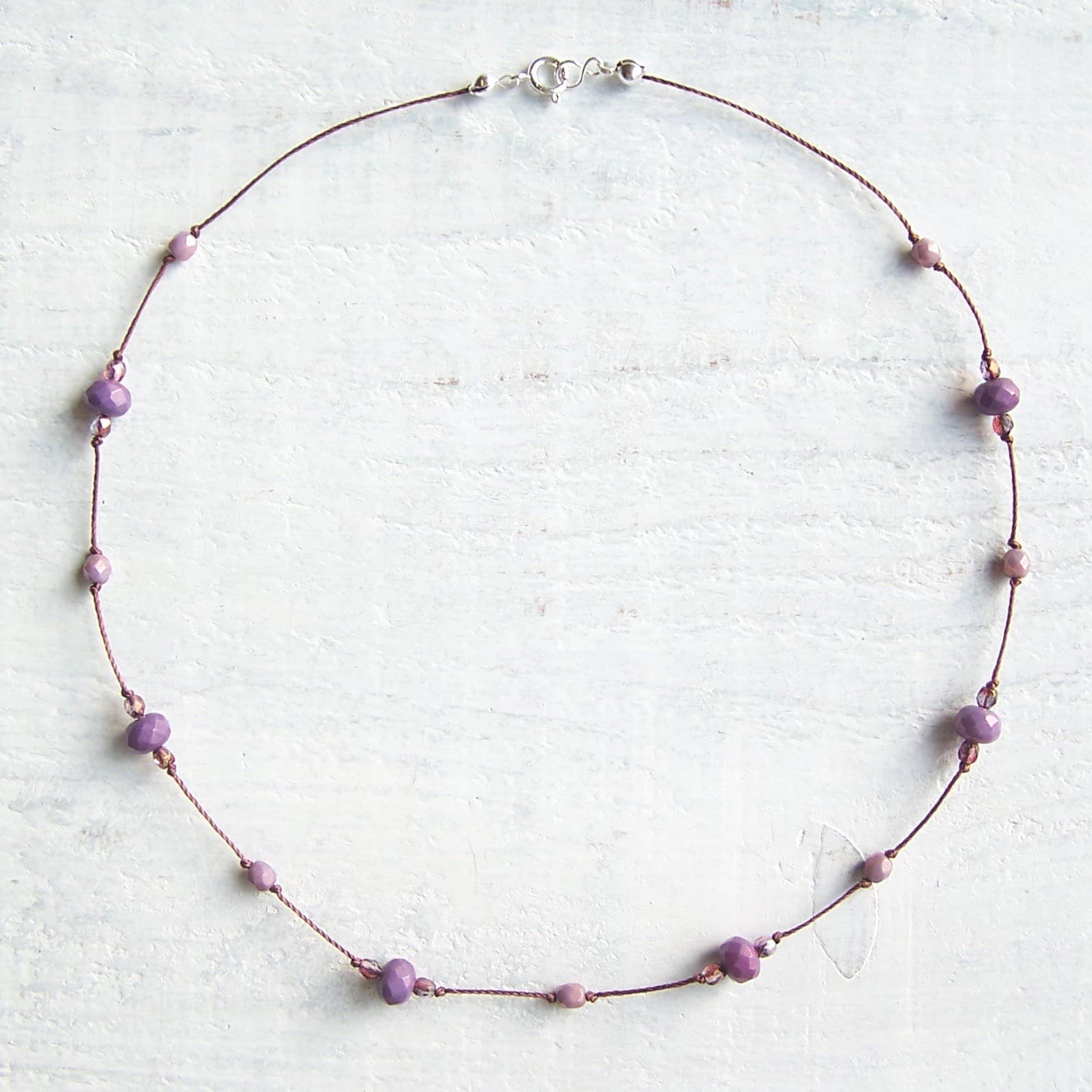 Jo Bird Jewelry Czech Glass Choker Necklace Acai Berry