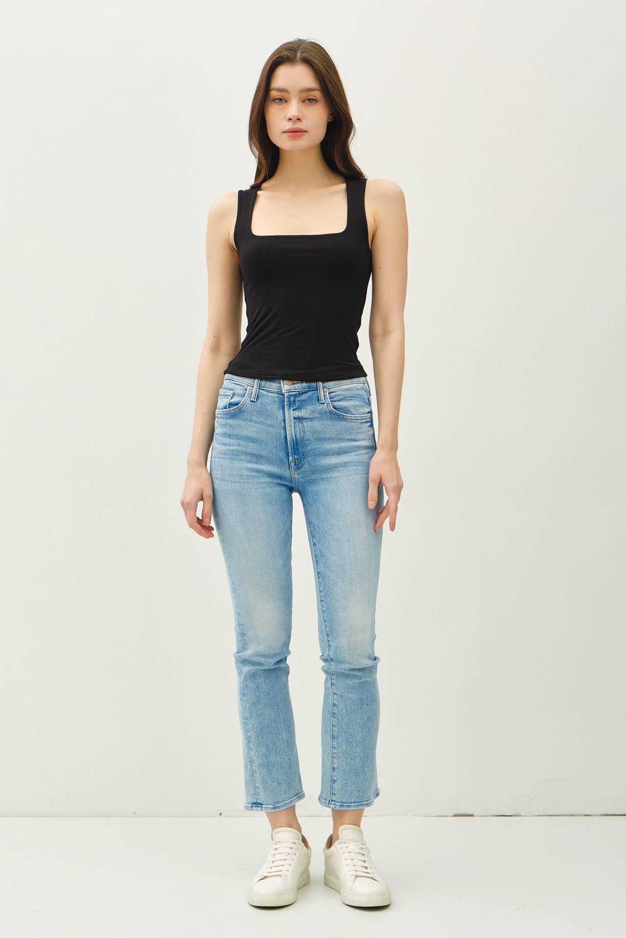 Be Cool BASIC THREADS SQUARE NECK TANK
