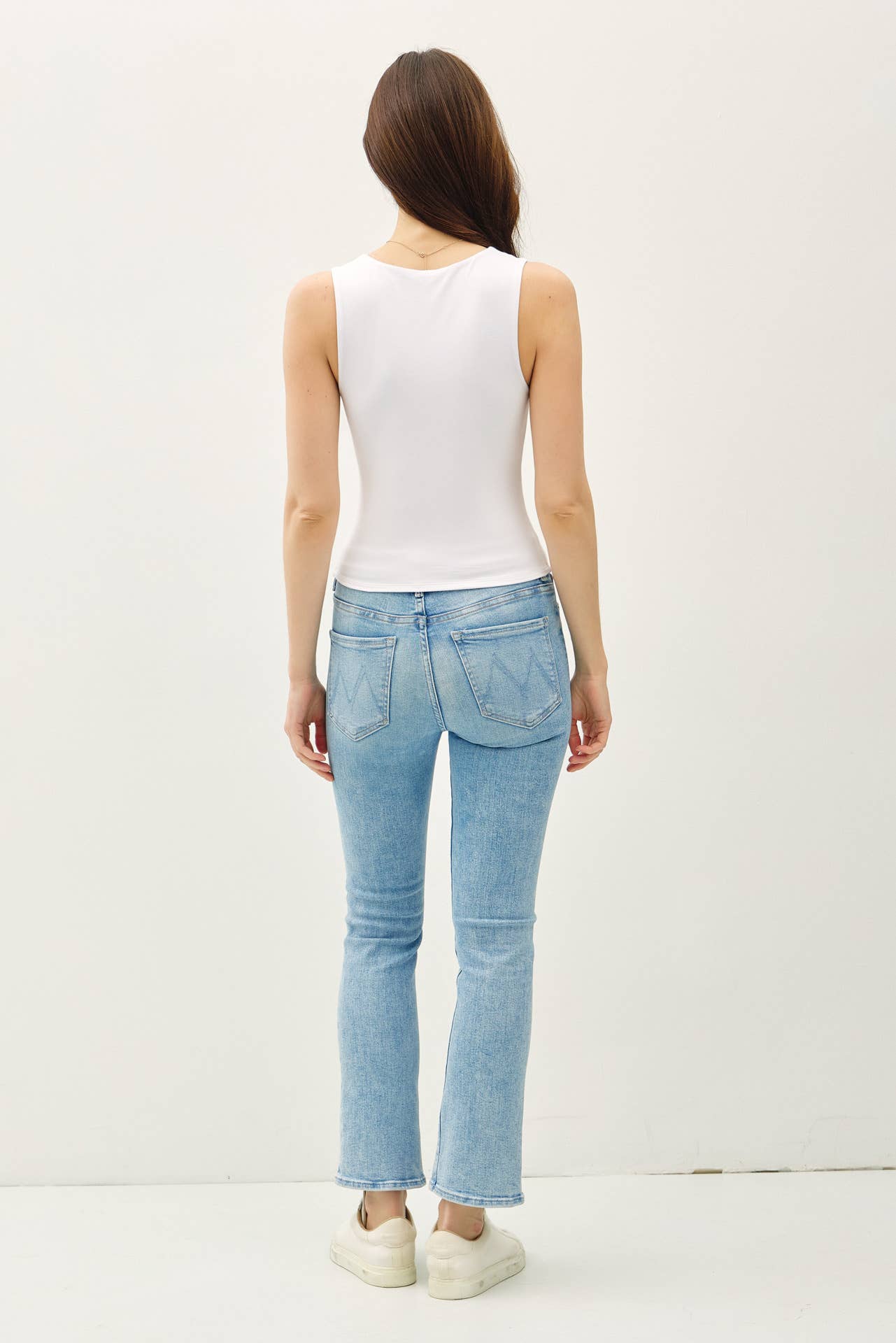 Be Cool BASIC THREADS DOUBLE LINED SQUARE NECK TANK