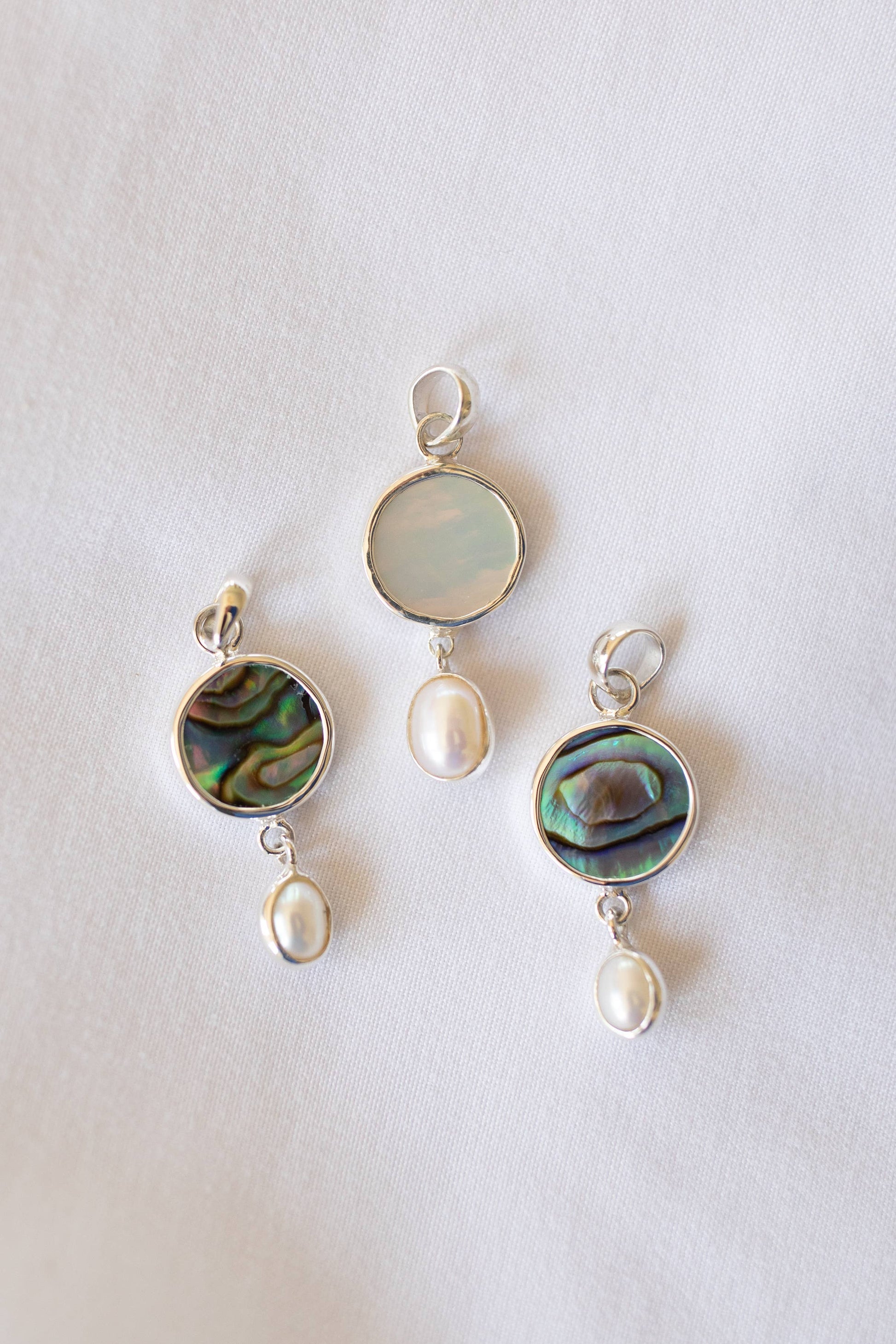 The Salty Gem Shell & Pearl Necklace (Handmade)