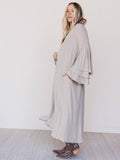 Three Bird Nest Radiant Ruffles Duster Cardigan - Taupe Taupe