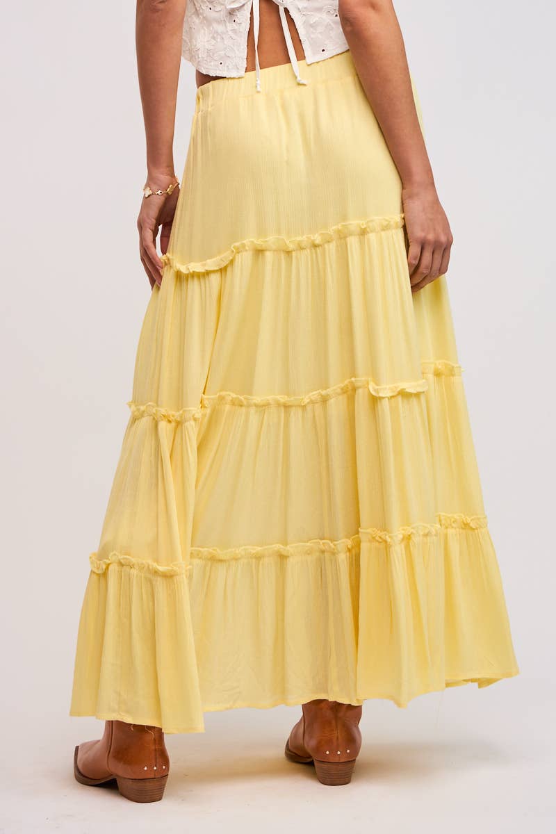 Sky to Moon ELLA TIERED MAXI SKIRT