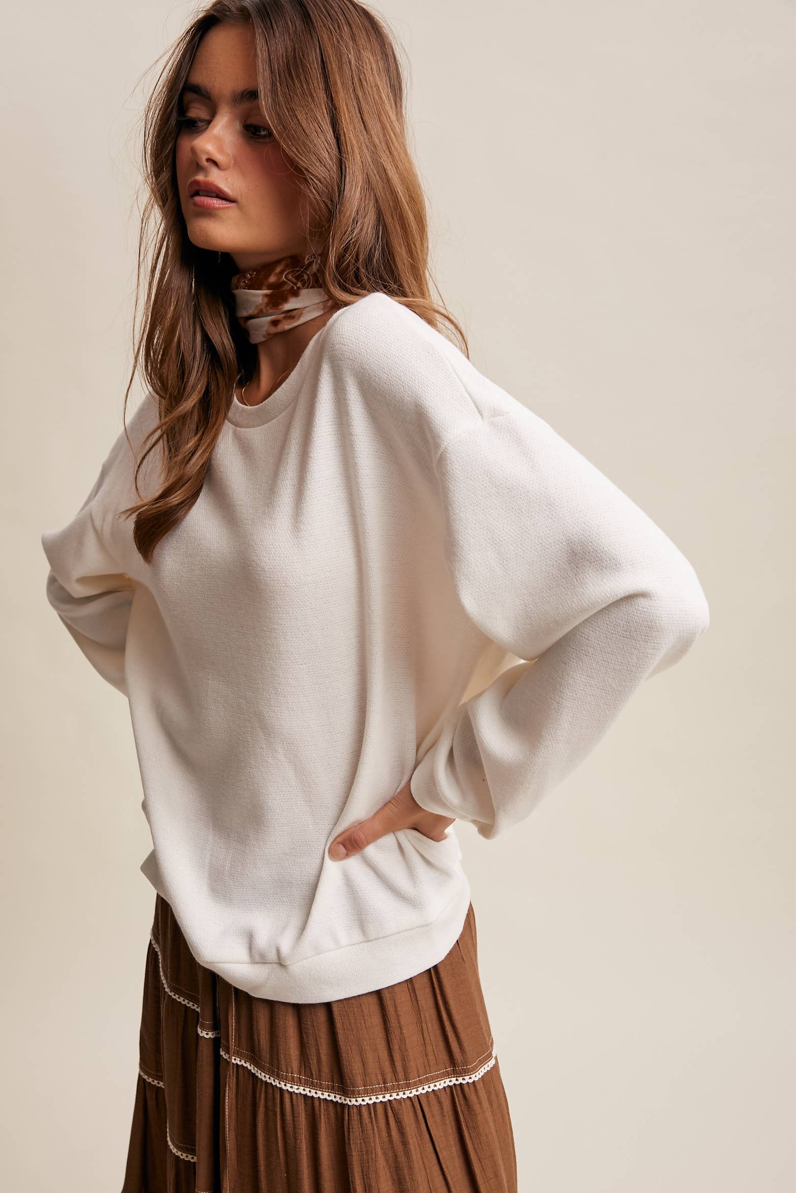 Listicle Peony Pullover Top