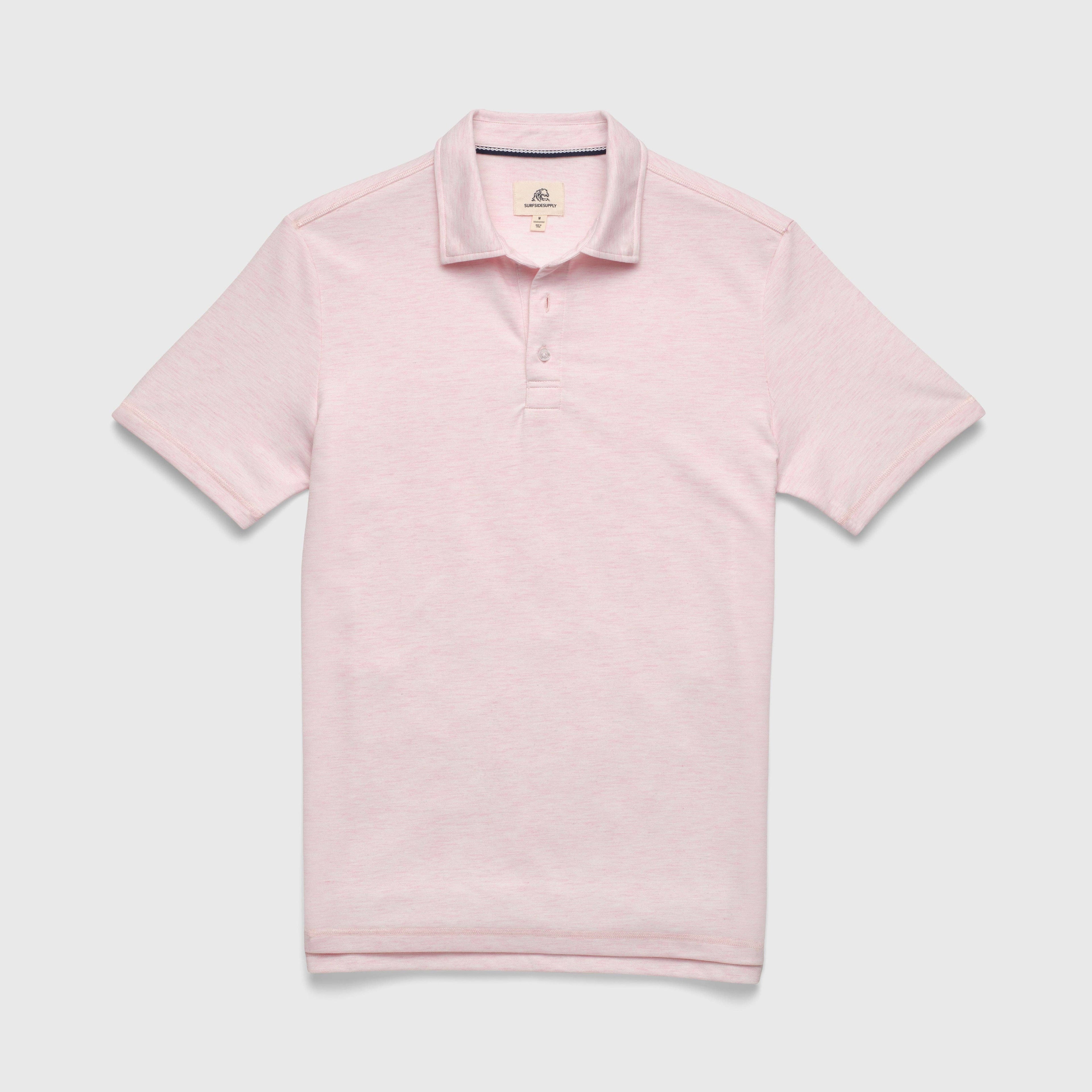 SURFSIDESUPPLY Ryan Pique Polo - Pink Heather