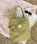 Sun Freckled Studio Sage Minimalist Tote Bag