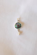 The Salty Gem Shell & Pearl Necklace (Handmade) Abalone Shell