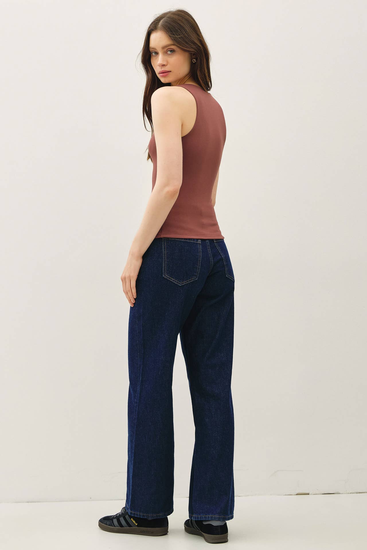 Be Cool BASIC THREADS SQUARE NECK TANK