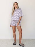 Three Bird Nest Play Date Short Set - Lavender Lavender