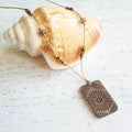 Jo Bird Jewelry Mother of Pearl Shell Necklace - Neutral Colors Toffee