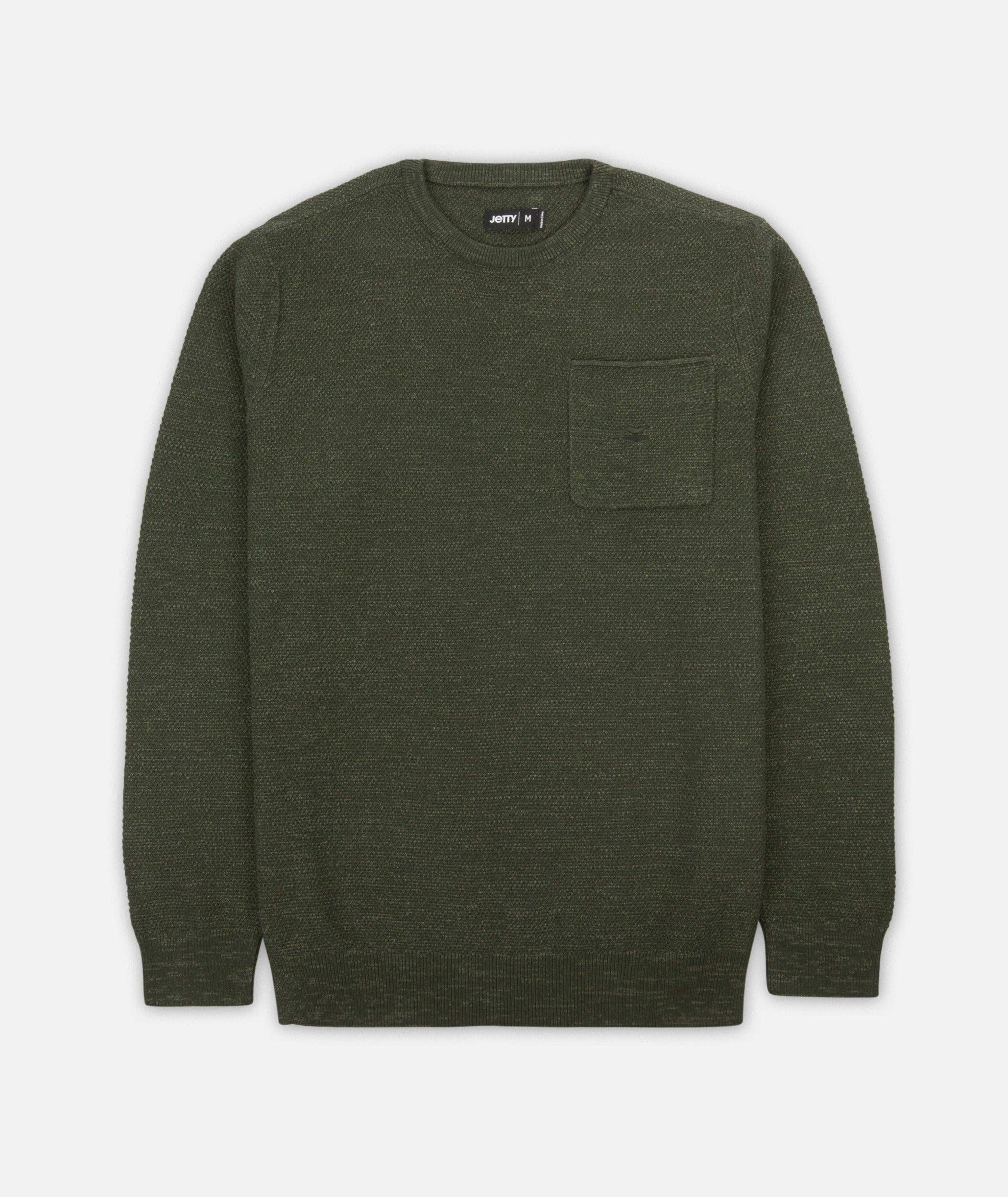 Jetty Brine Sweater - Olive Olive