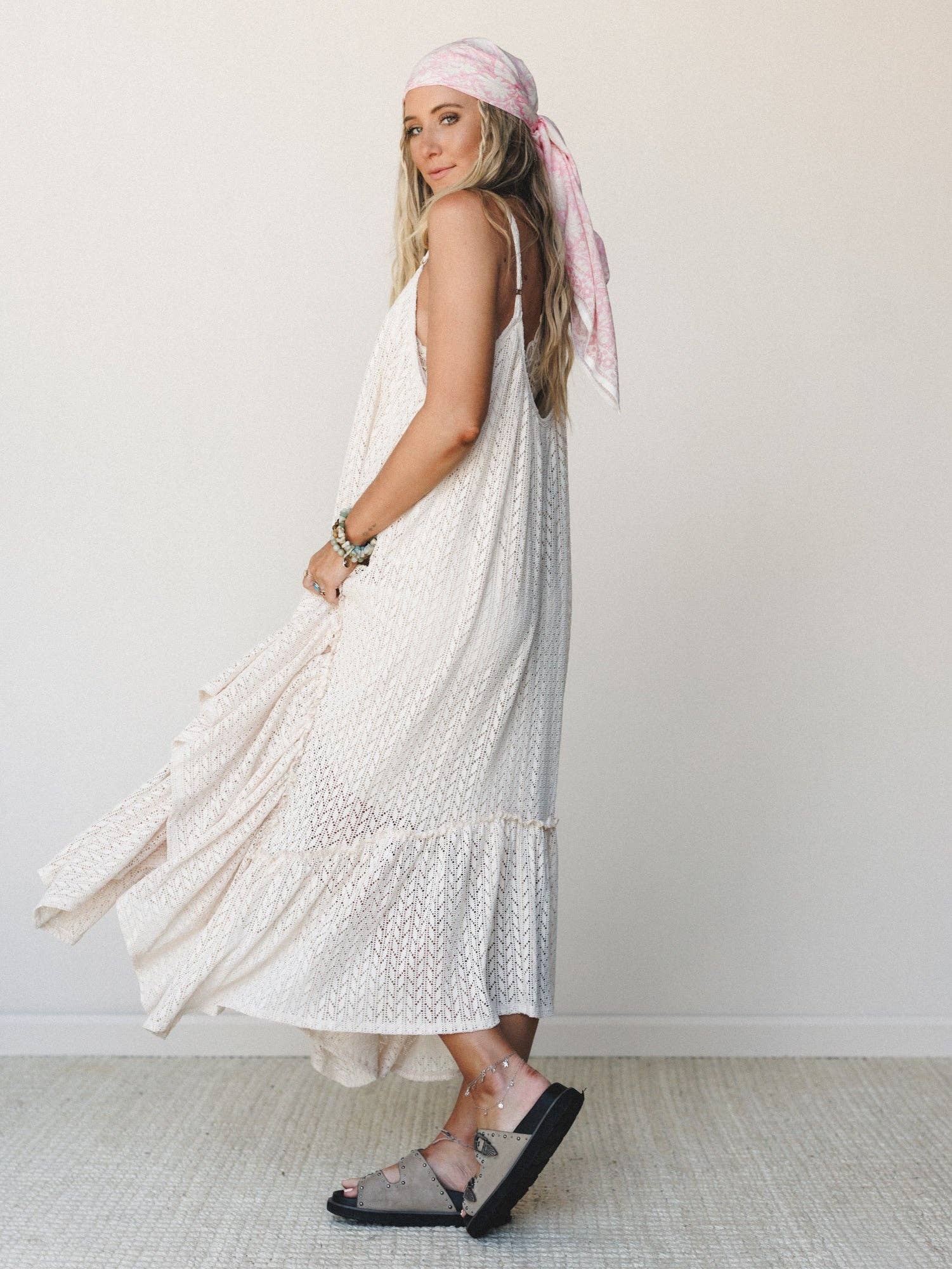 Three Bird Nest Breezy Days Maxi Dress - Taupe
