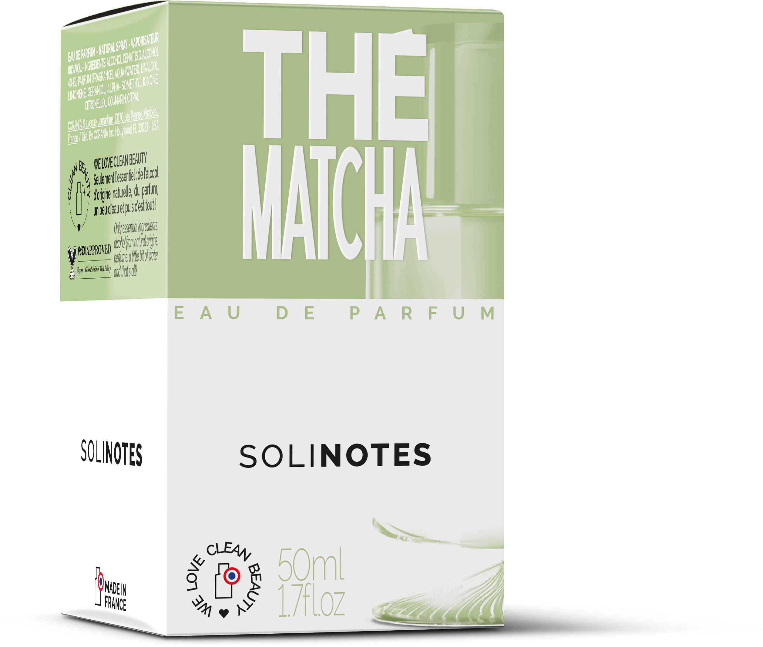 Solinotes Matcha Tea Perfume 1.7 oz - CLEAN BEAUTY