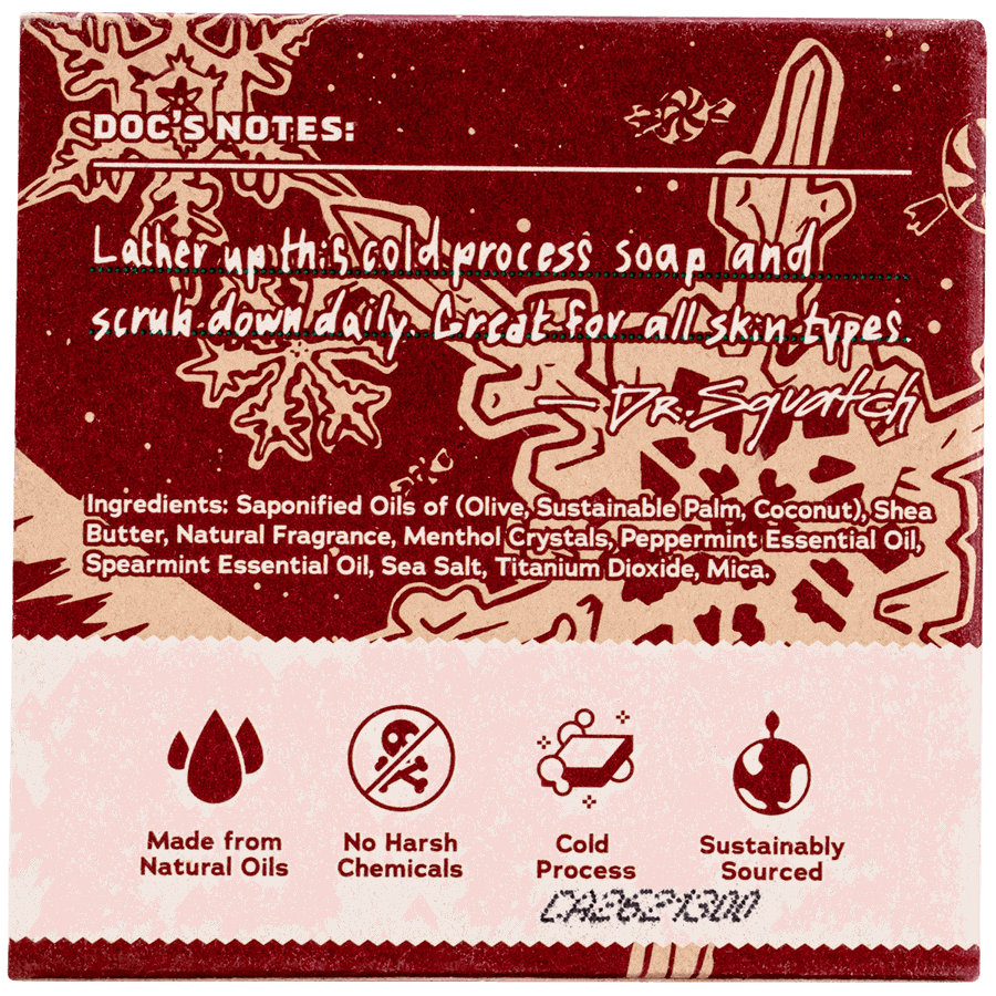 Dr. Squatch Frosty Peppermint Bar Soap