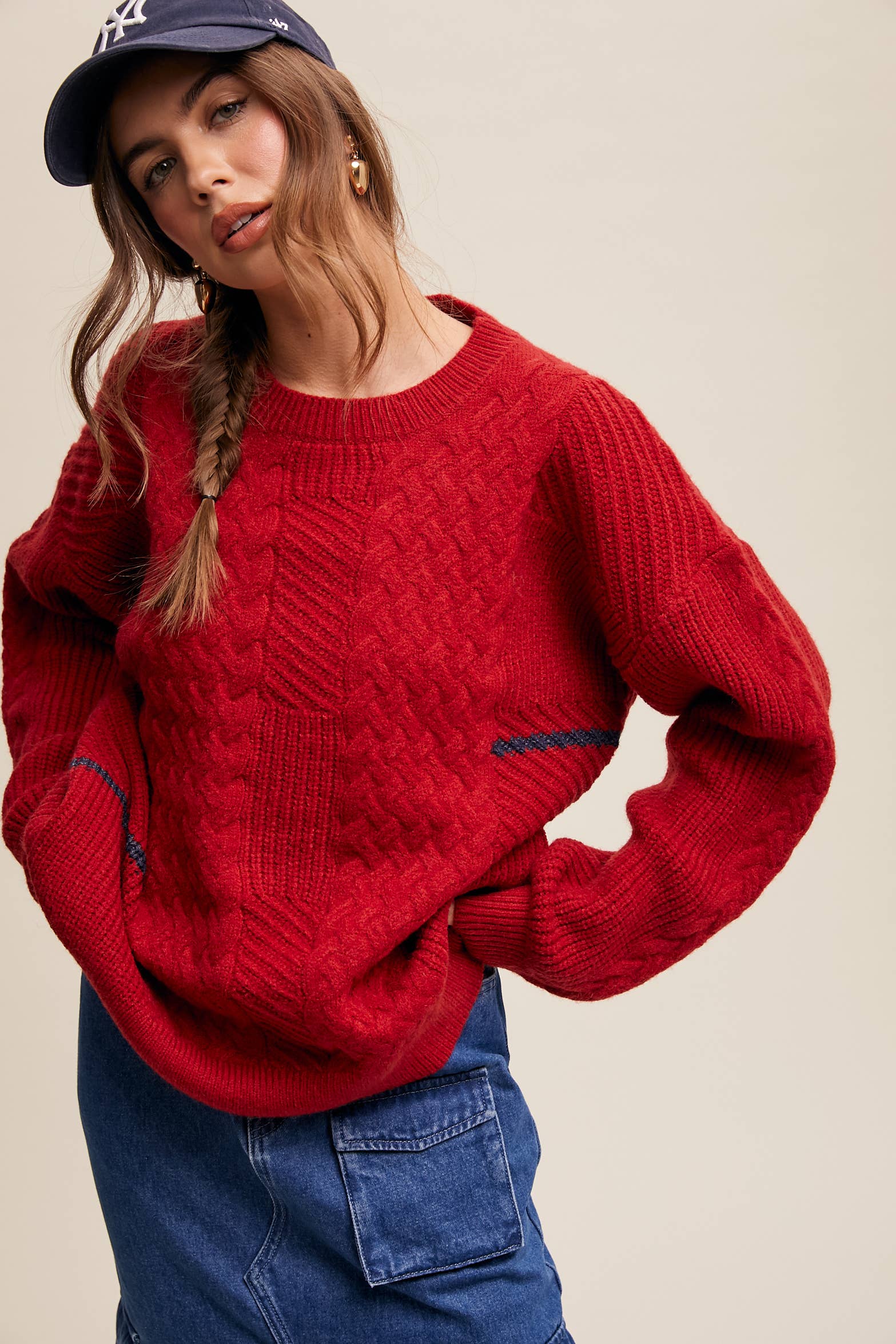 Listicle Winter Fog Knit Pullover