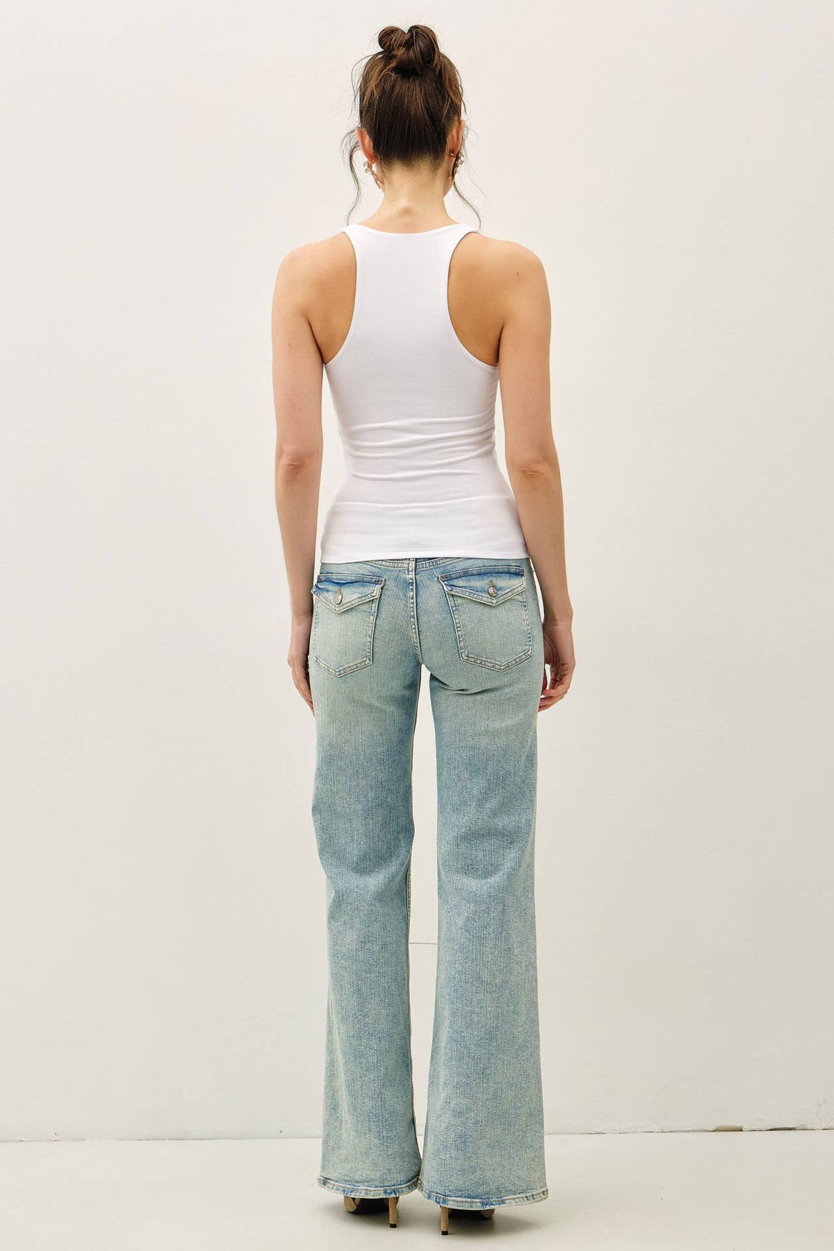 Be Cool BASIC THREADS V-NECK RACER BACK TANK