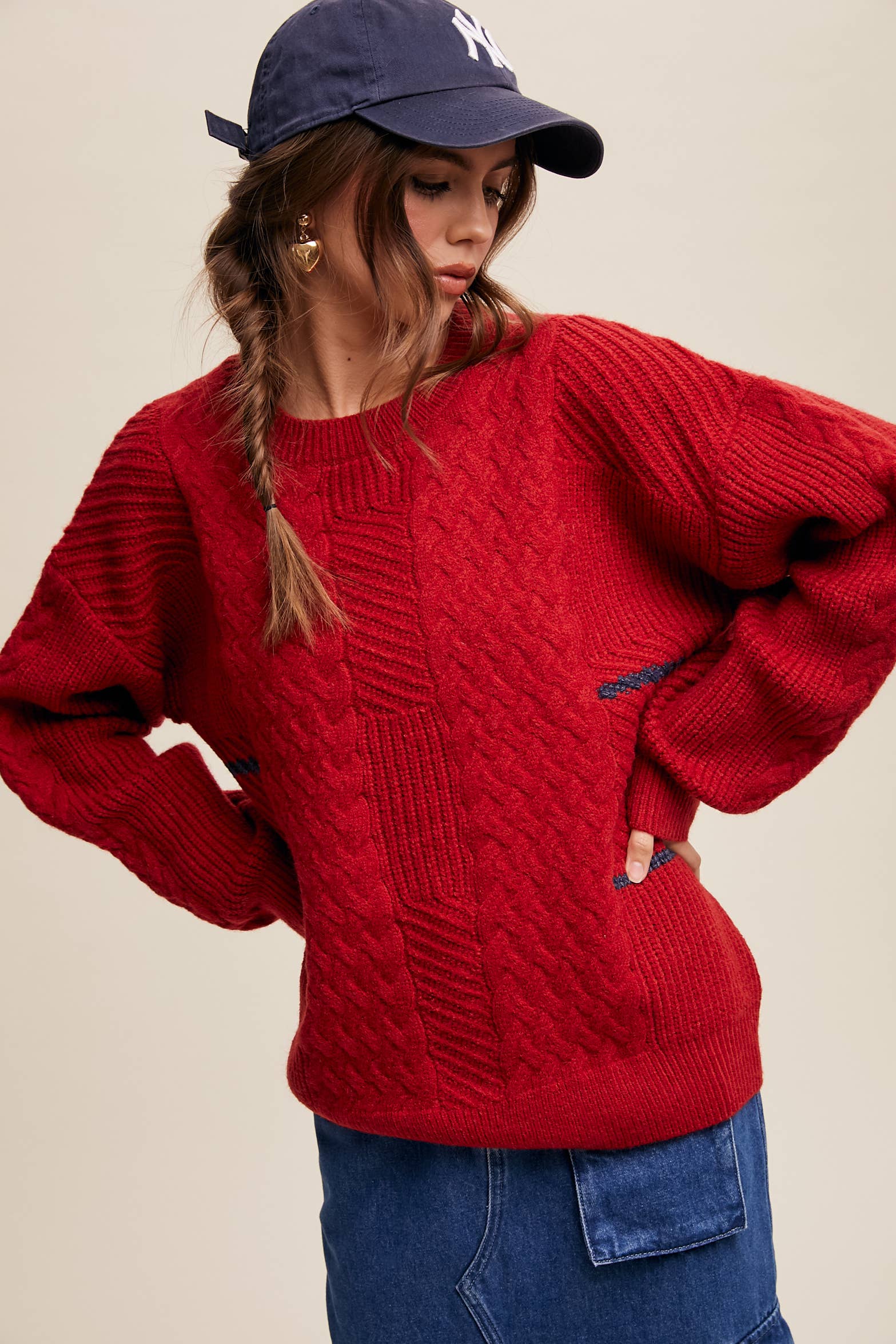 Listicle Winter Fog Knit Pullover