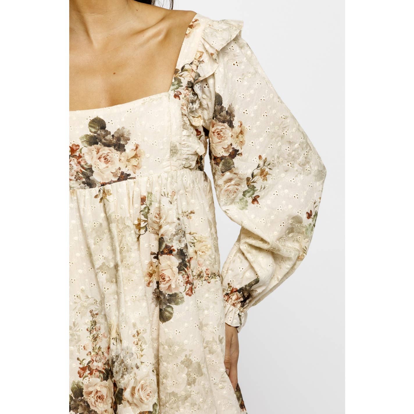 STORIA AUTUMN BOUQUET BABY DOLL DRESS